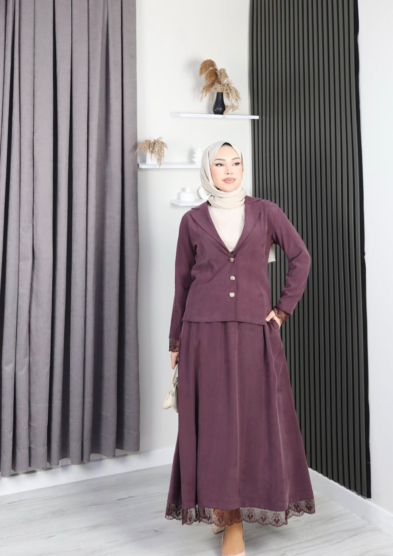 Danteli Bordo Etekli - Takım