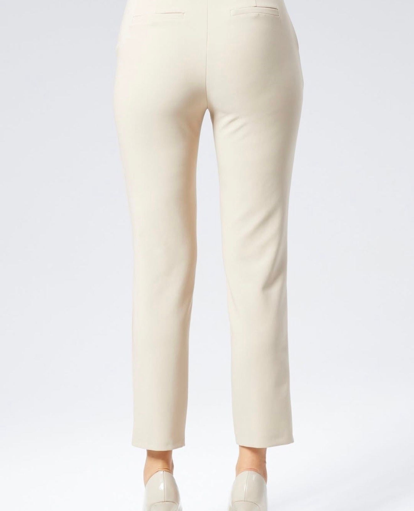 Dügme Detaylı Bej - Pantolon