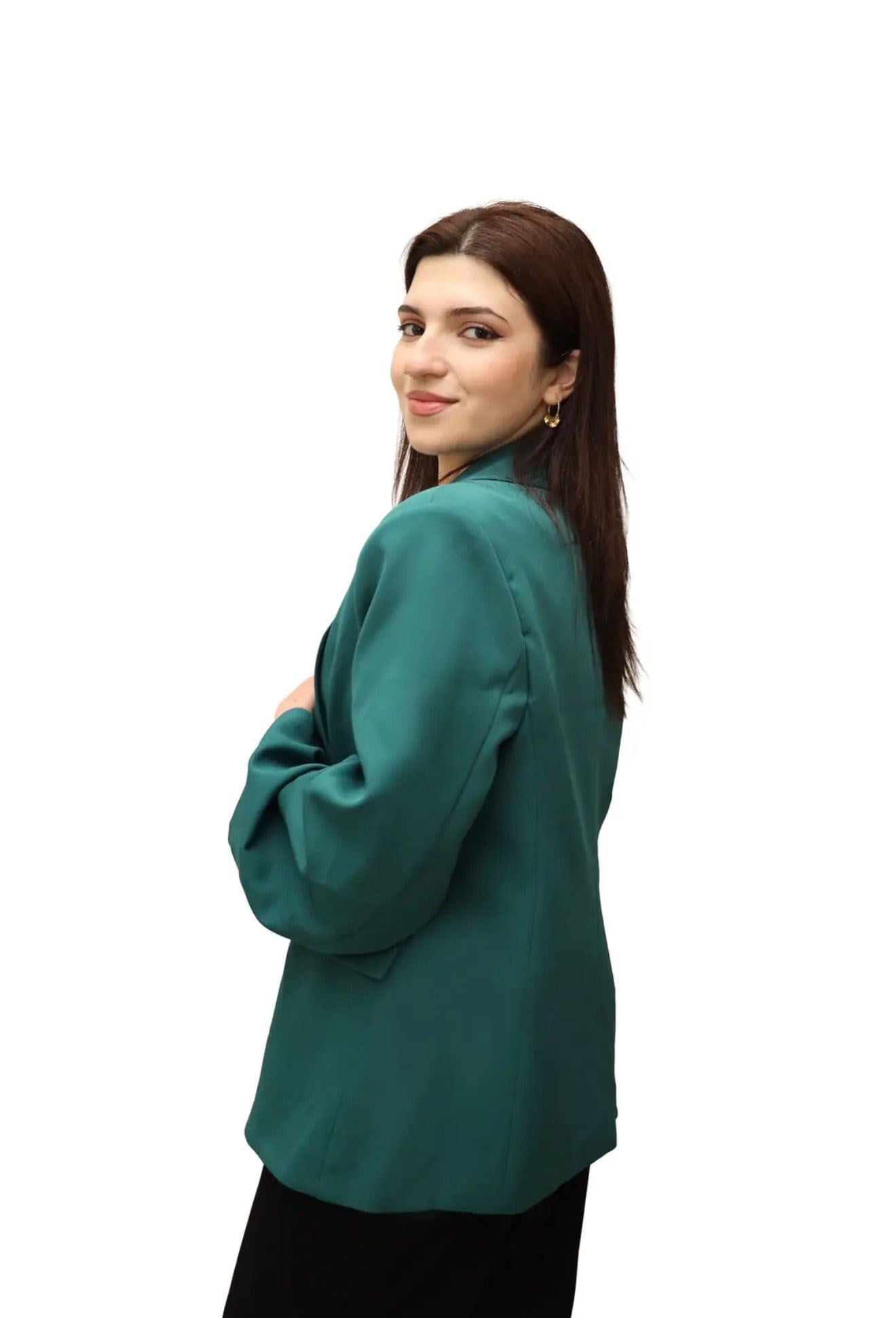 Dügme Detaylı Yeşil - Ceket