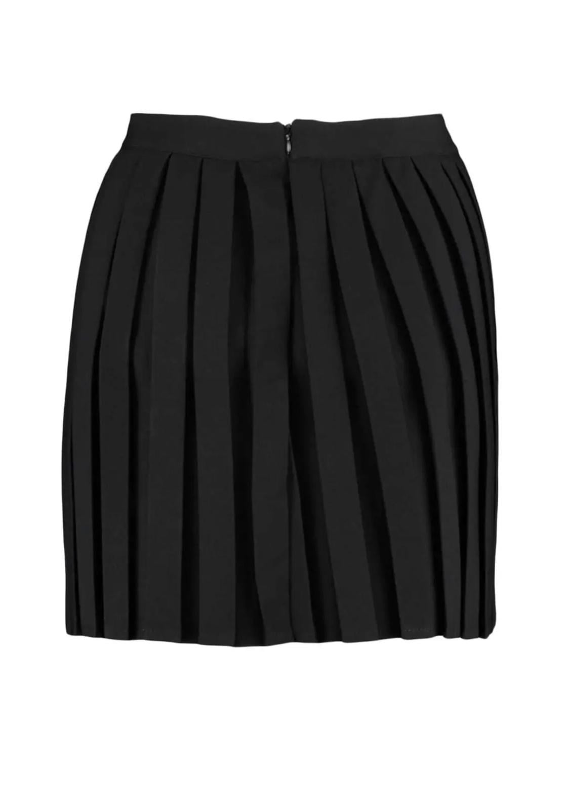 Siyah Pileli Mini - Etek