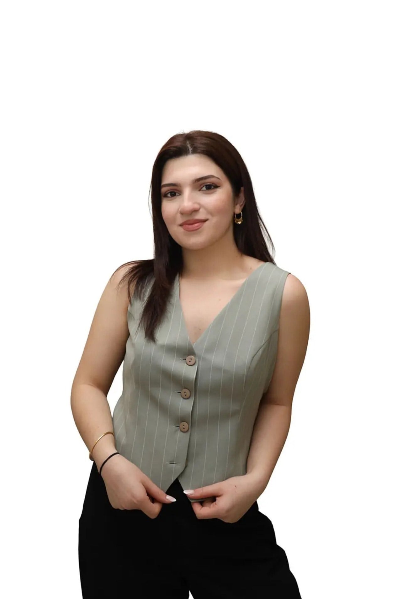 Yeşil Cizgili- Gömlek