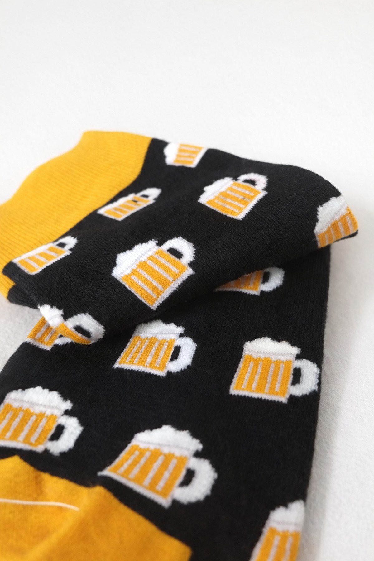 Bira Desenli Unisex Soket Çorap