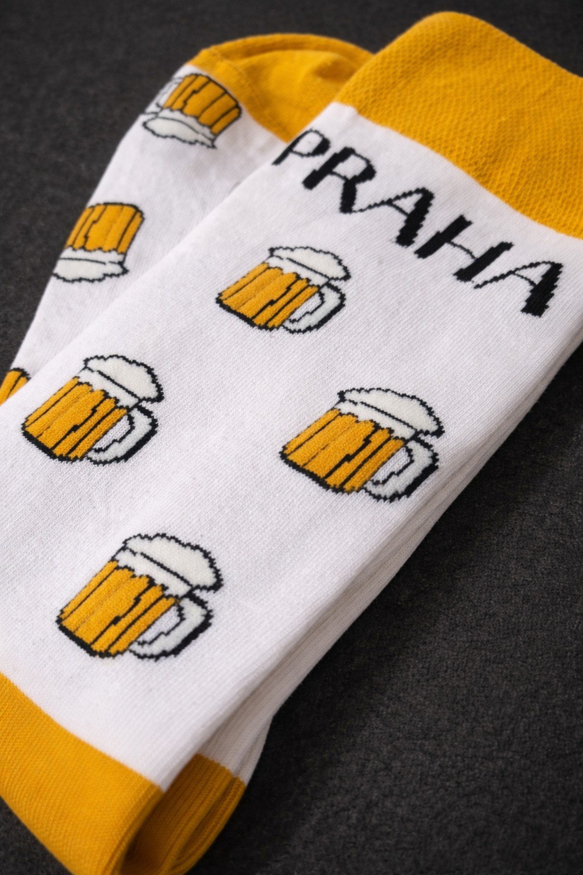 Bira Desenli Unisex Soket Çorap