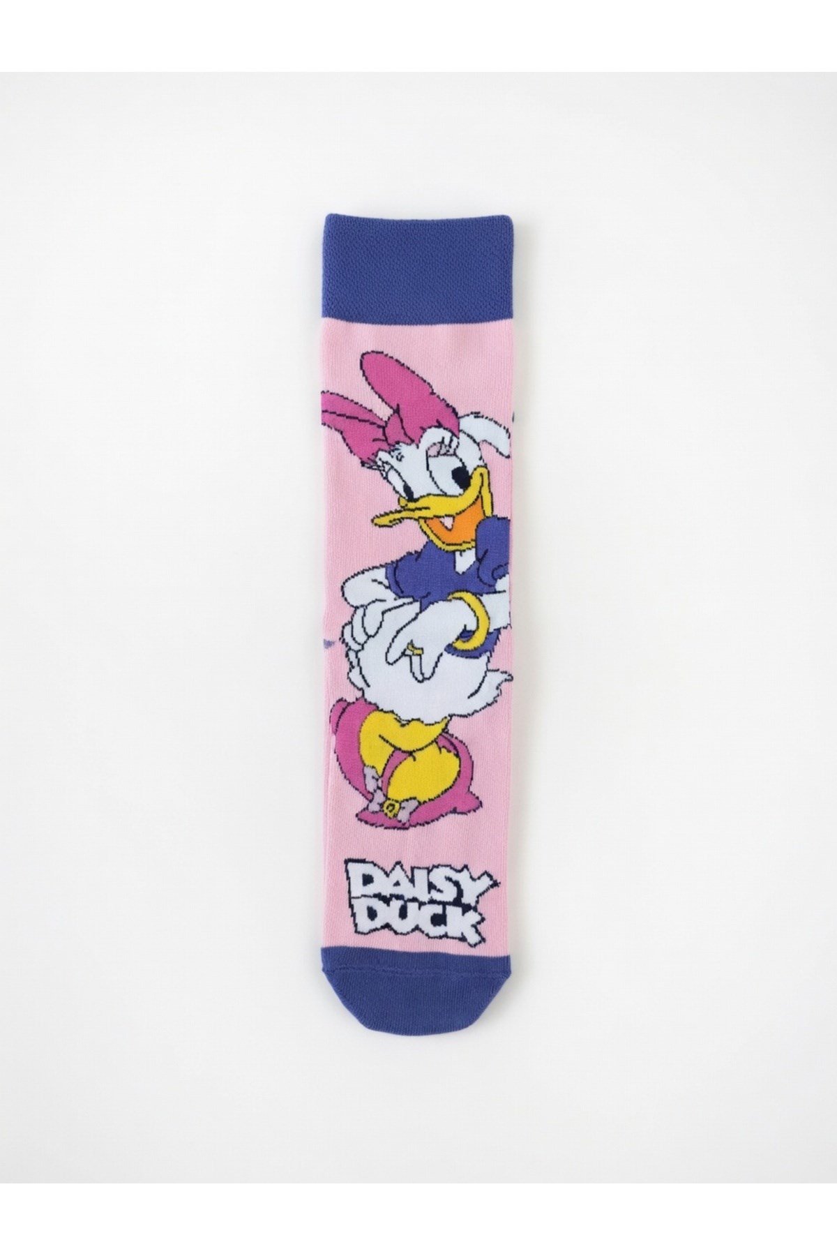 Daisy Duck Desenli Pembe Kadın Çorap – Eğlenceli ve Rahat 💗🦆