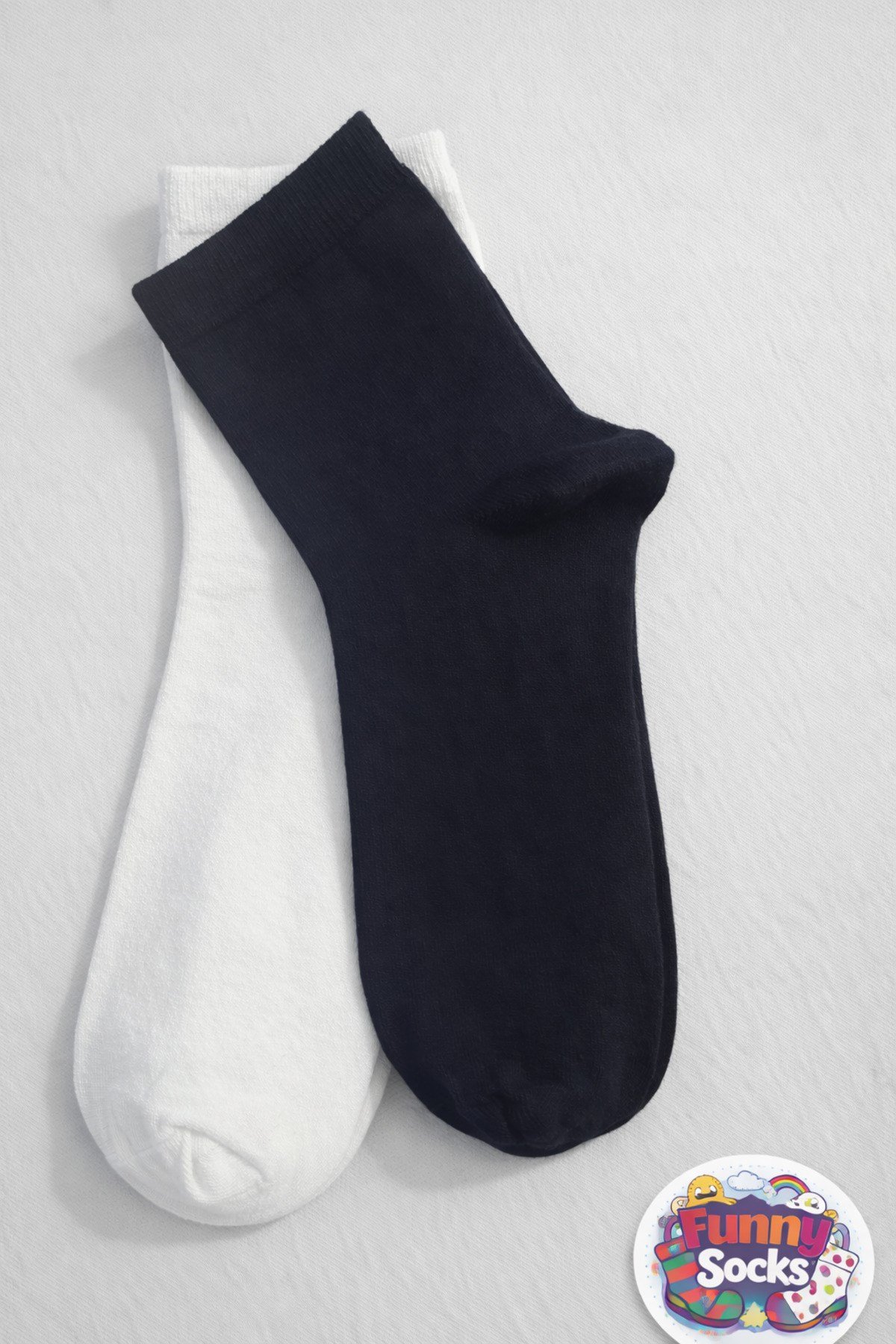 Funny Socks Basic Günlük Çorap – (2’li Paket)