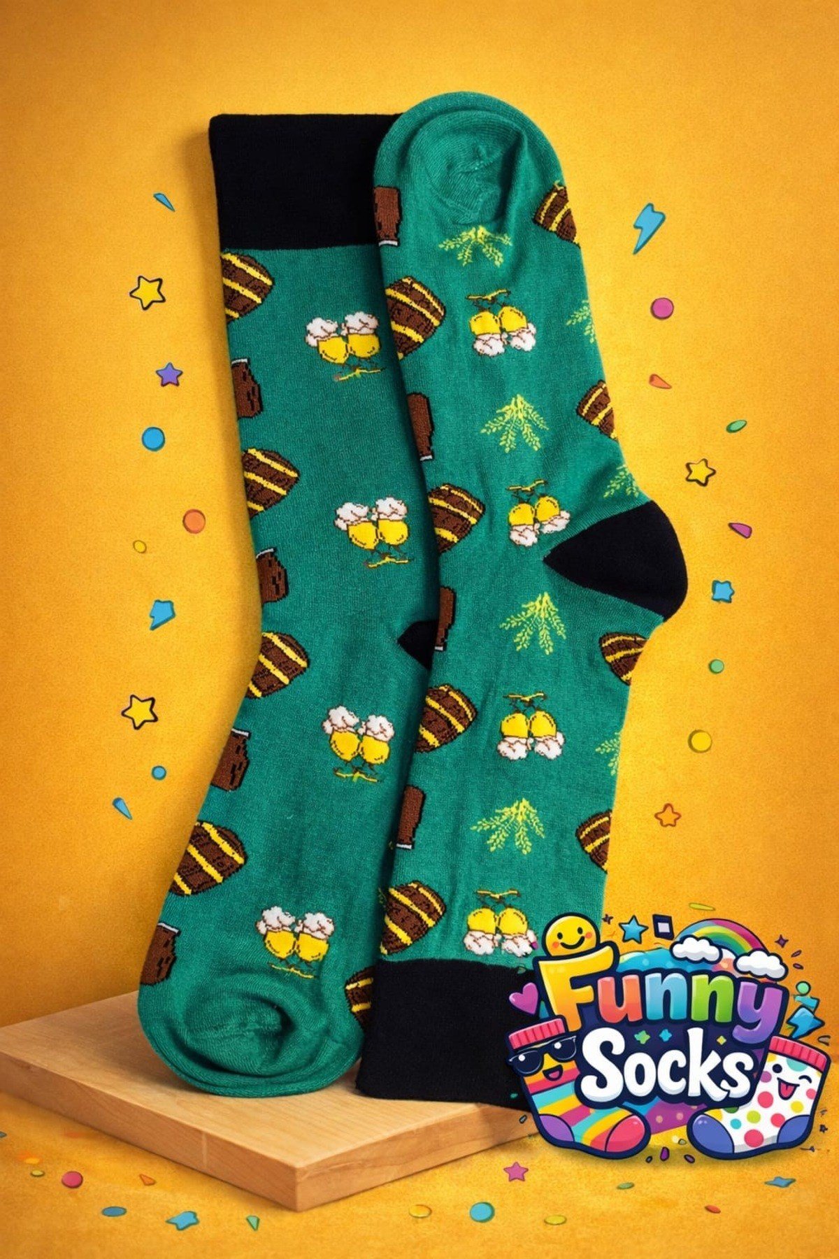 Funny Socks Desenli Renkli Çorap