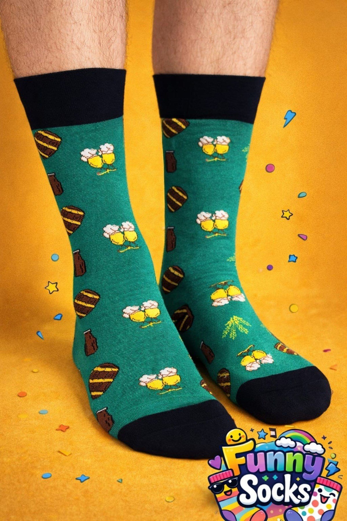 Funny Socks Desenli Renkli Çorap