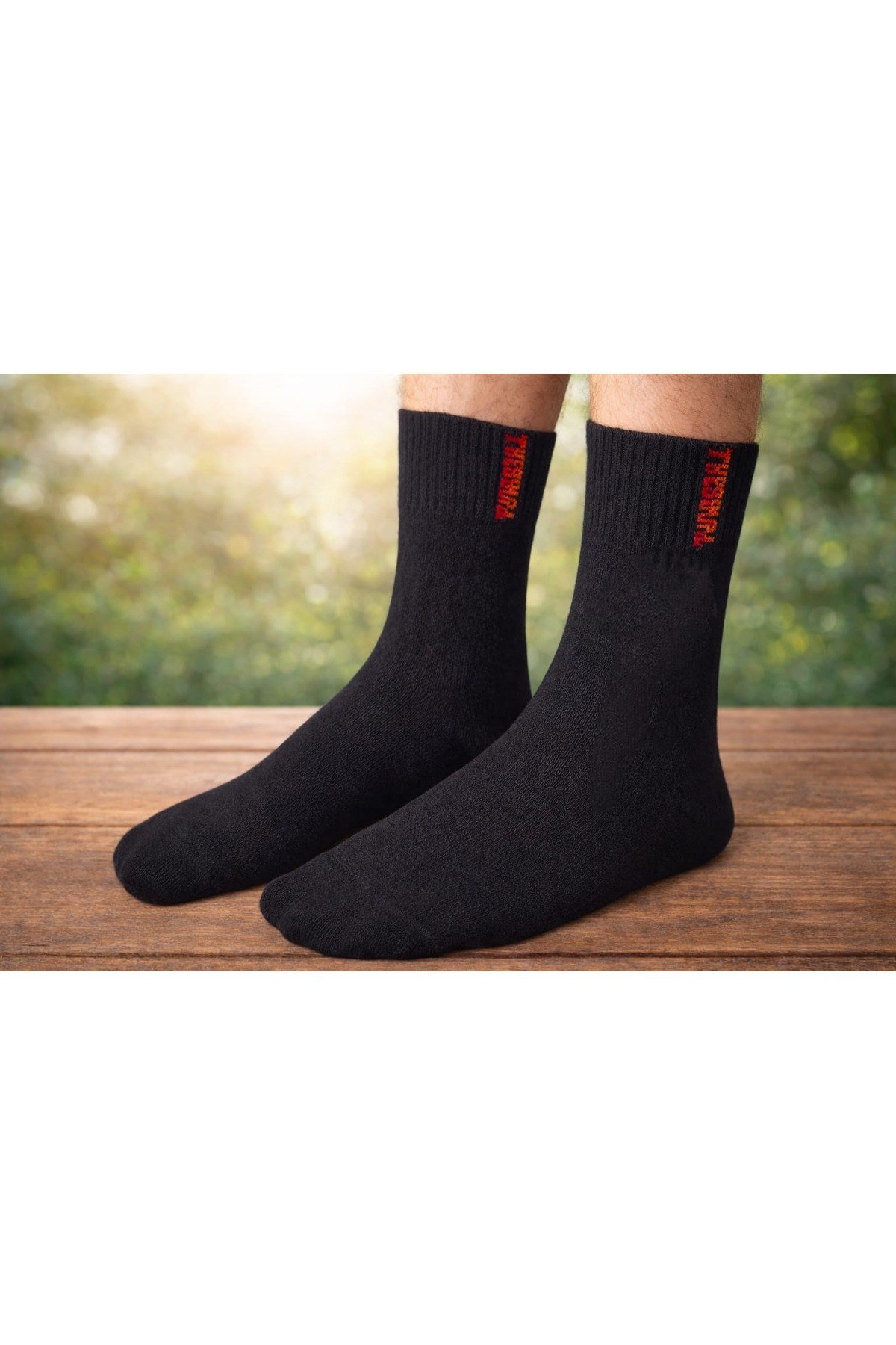 Funny Socks Termal Siyah Çorap – Sıcak Tutan & Konforlu