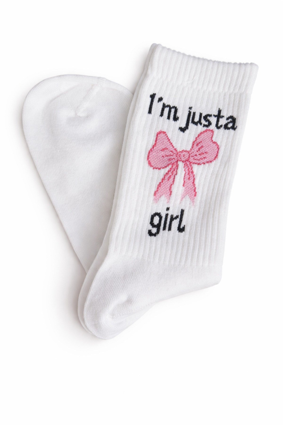 I'm Just a Girl Desenli Kadın Çorap
