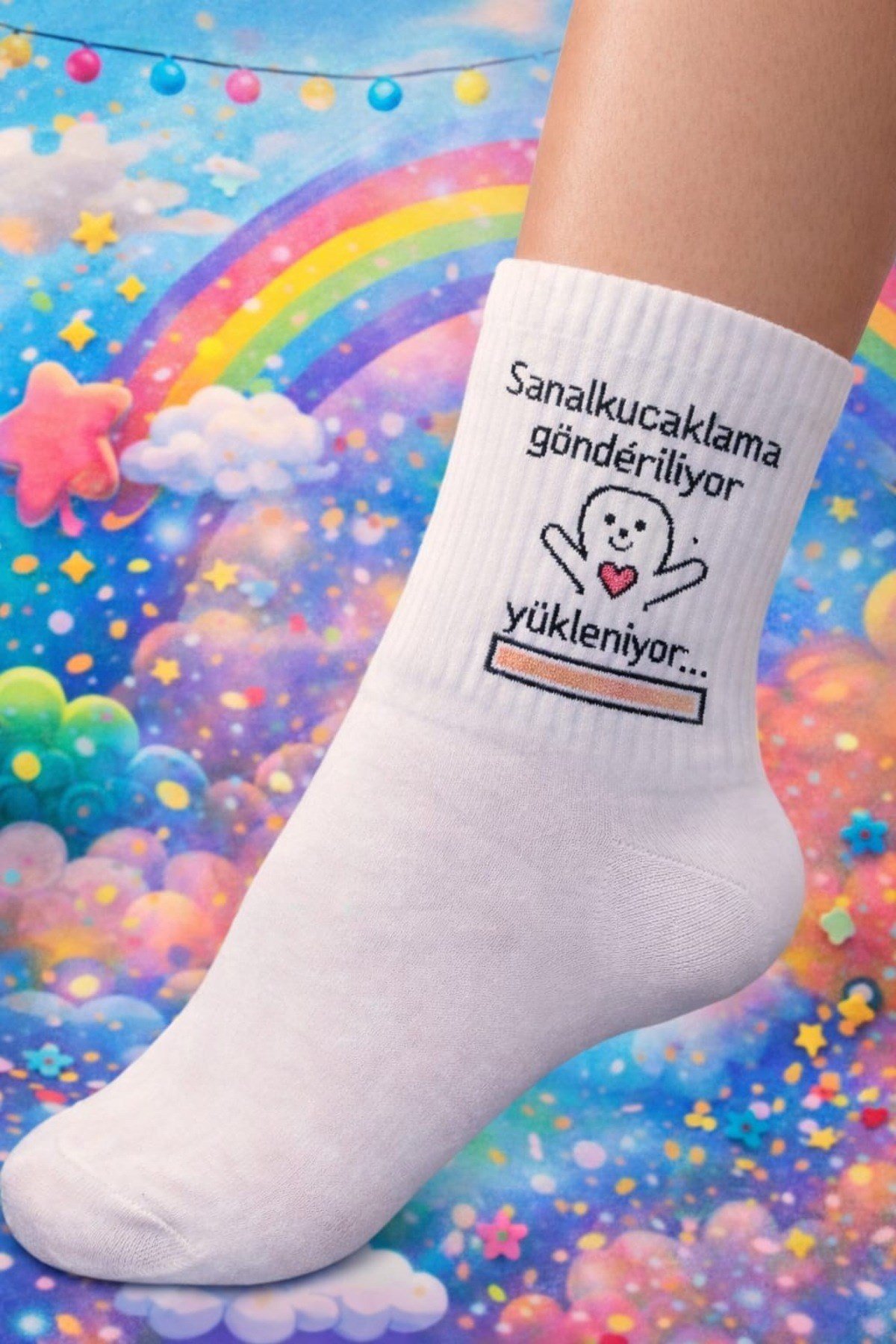 Komik & Eğlenceli Desenli Çorap Seti – 3’lü Paket