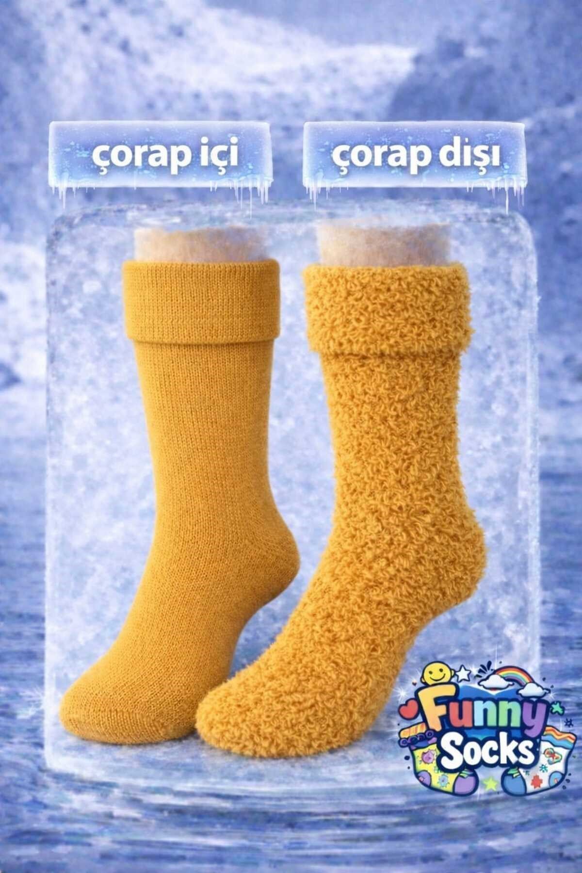 Merino Yünlü Termal Kışlık Çorap – Üst Düzey Sıcaklık & Konfor