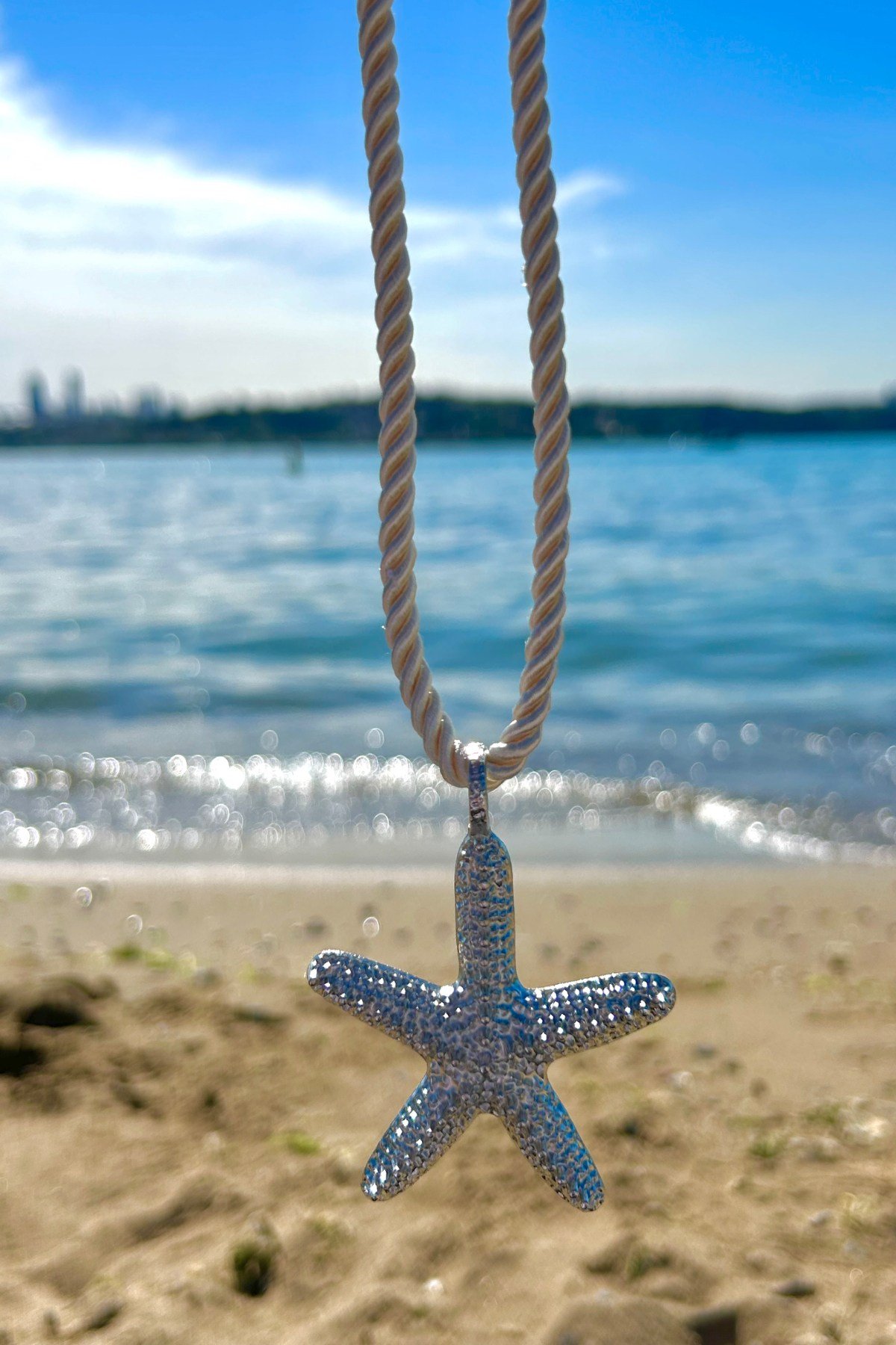 Deniz Yıldızı Temalı Yazlık/Plajlık Kadın Kolye - Ayarlanabilir (28cm + 7 cm)
