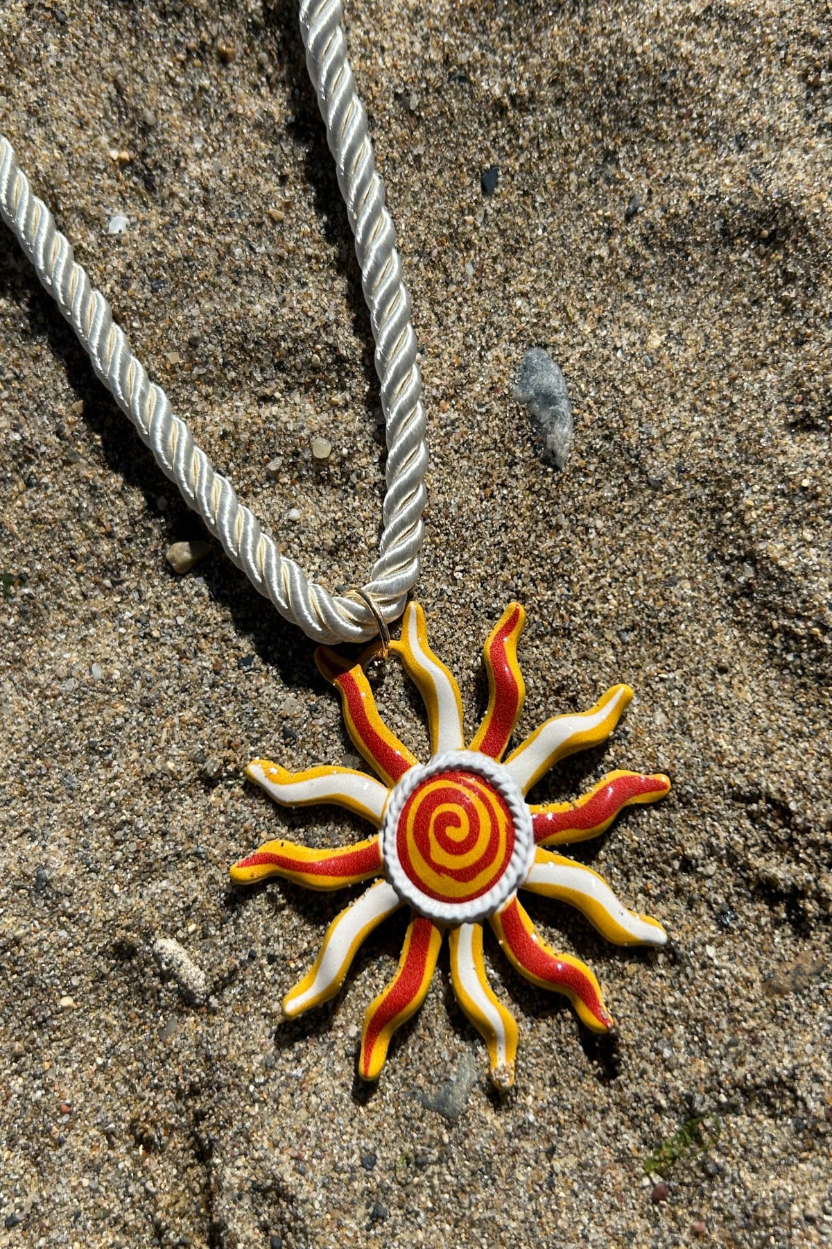 Güneş Temalı Yazlık/Plajlık Kadın Kolye -Ayarlanabilir (28cm + 3.5 cm)