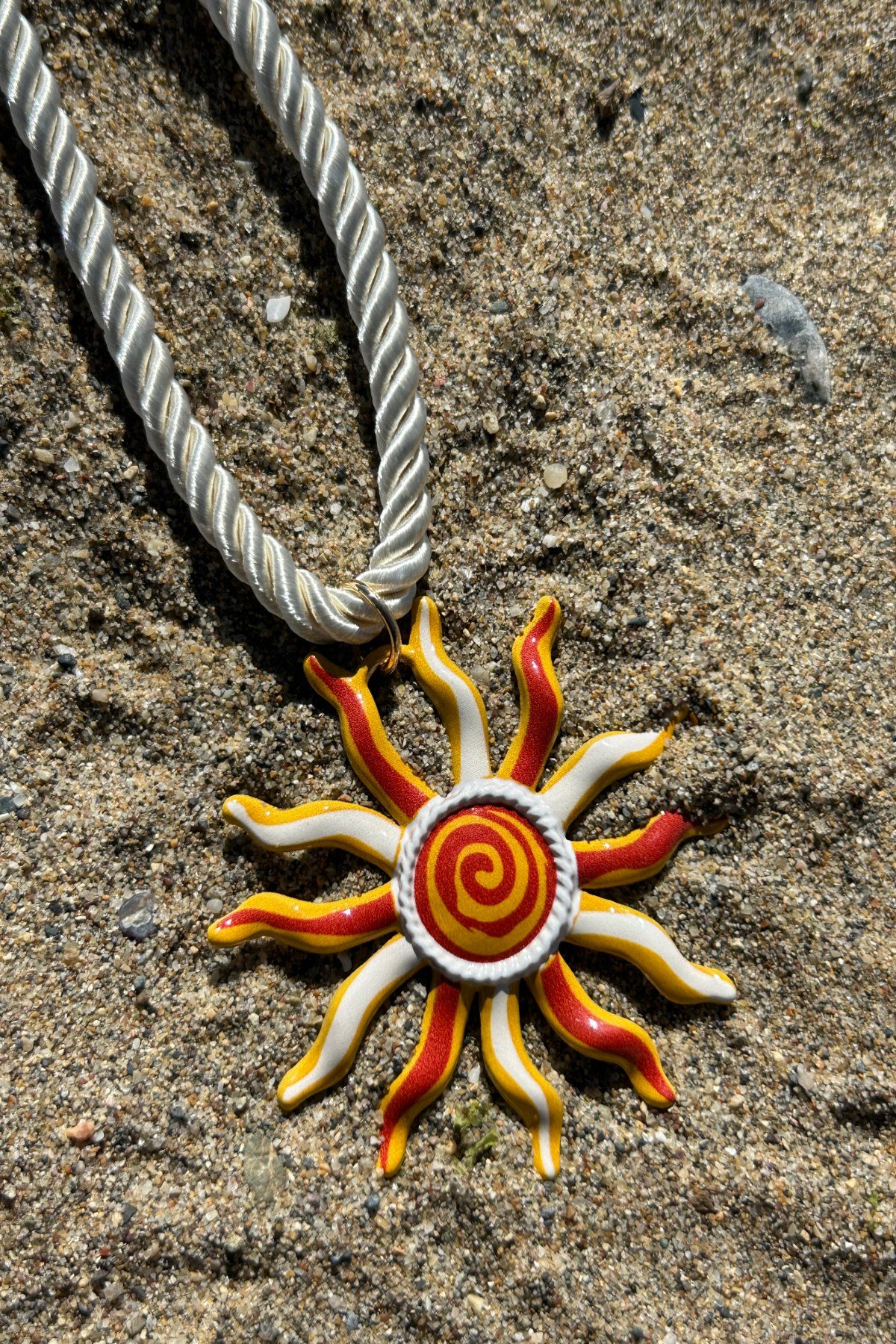 Güneş Temalı Yazlık/Plajlık Kadın Kolye -Ayarlanabilir (28cm + 3.5 cm)