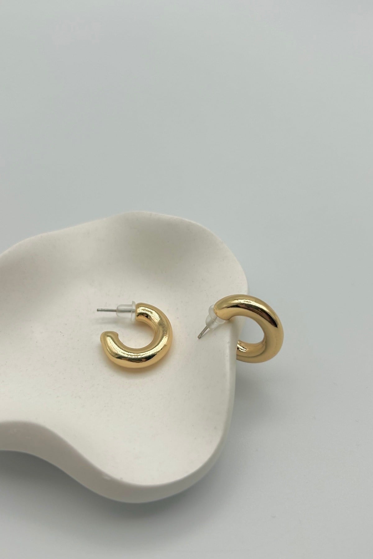 Klasik Halka Model Çoklu Set Kadın Küpe - Gold ve Gümüş Renk