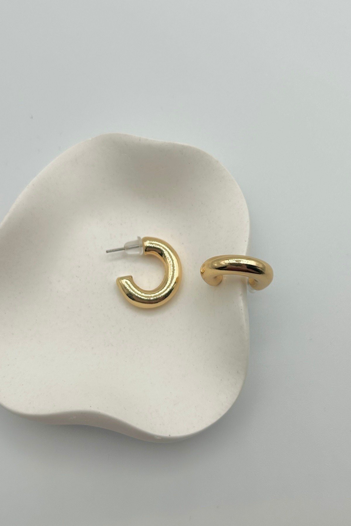 Klasik Halka Model Çoklu Set Kadın Küpe - Gold ve Gümüş Renk