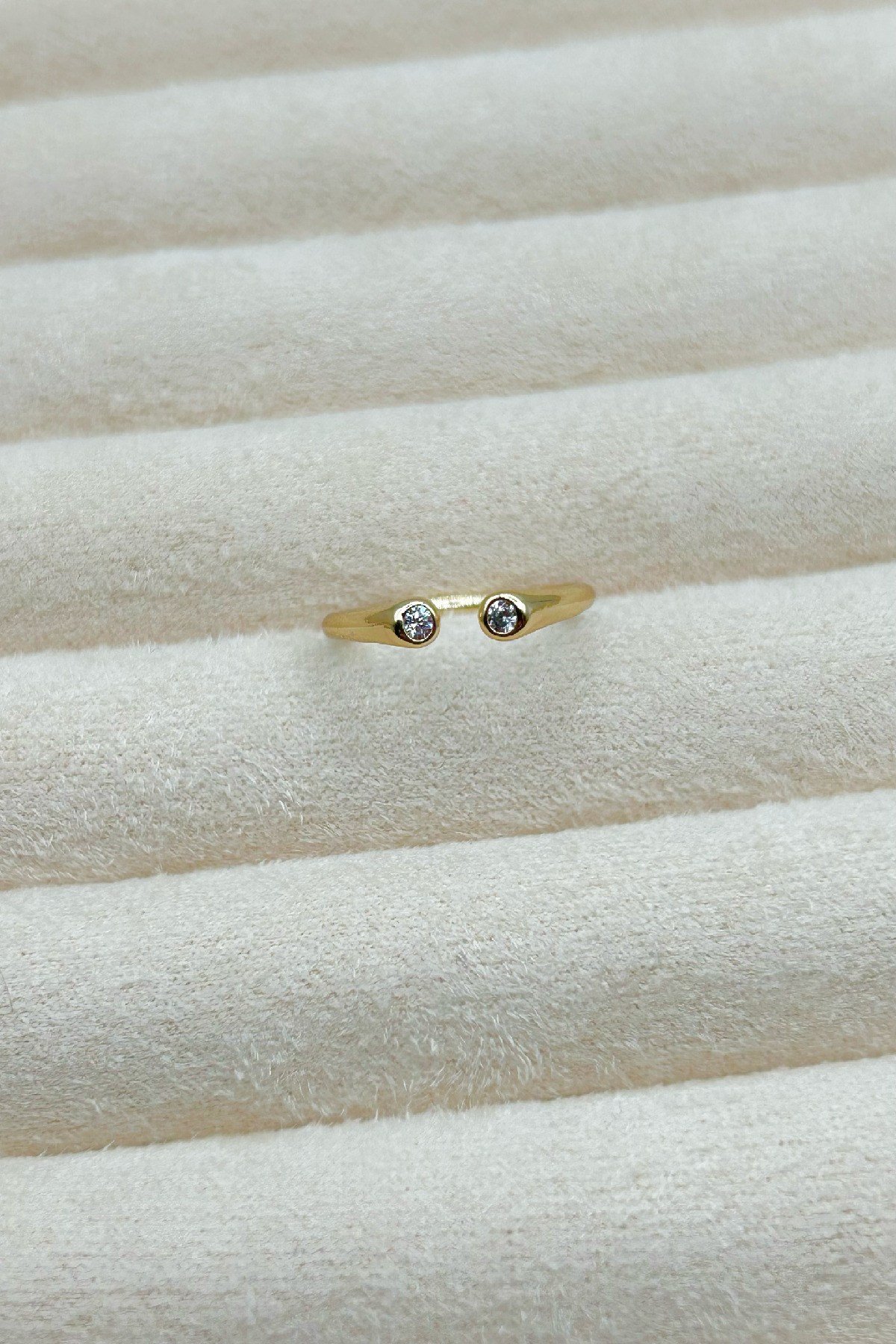 Özel Seri 14K Altın Kaplama Gold Kadın Yüzük - Ayarlanabilir (1. Sınıf Kalite/Kararmaz/Paslanmaz)