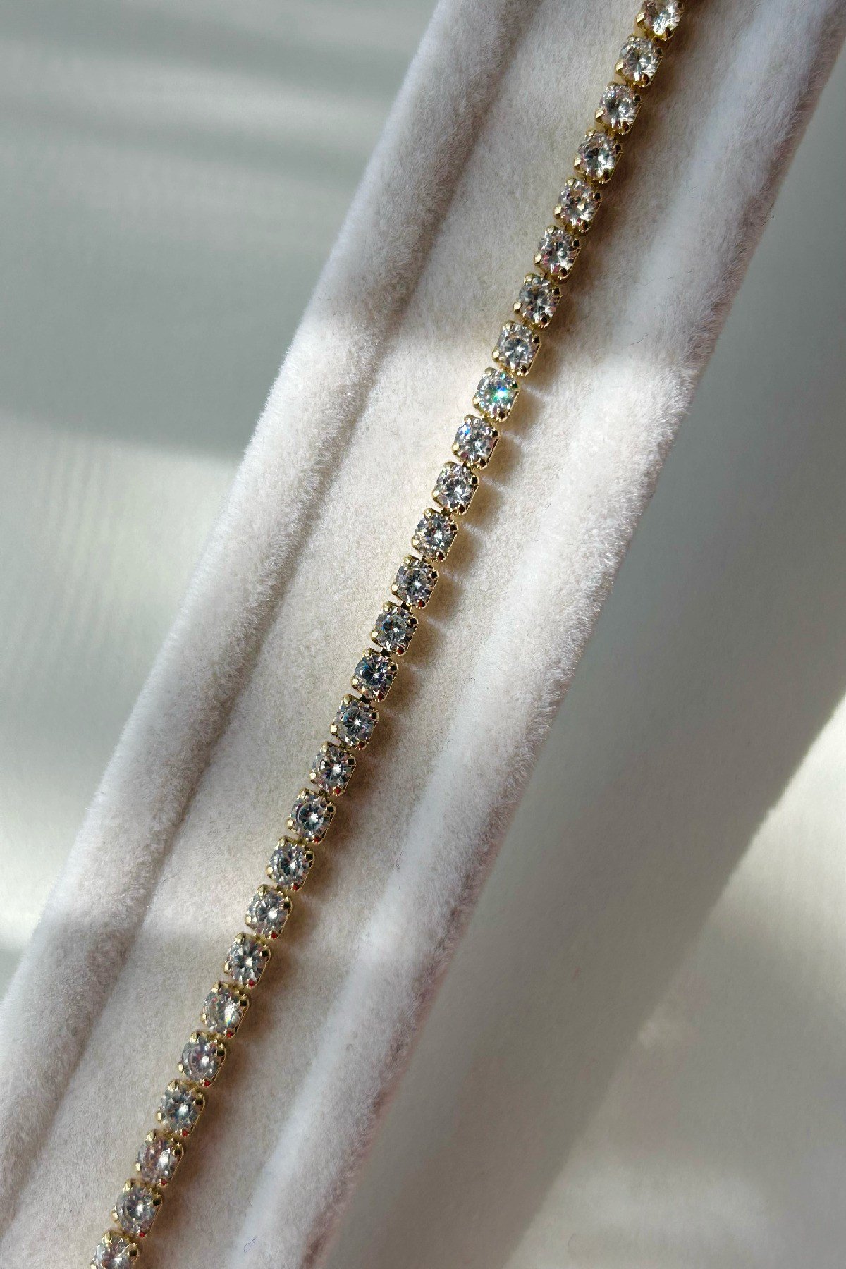 Özel Seri 14K Altın Kaplama Su Yolu Kadın Bileklik-1. Sınıf Kalite/Kararmaz/Paslanmaz-(17 cm+2 cm)