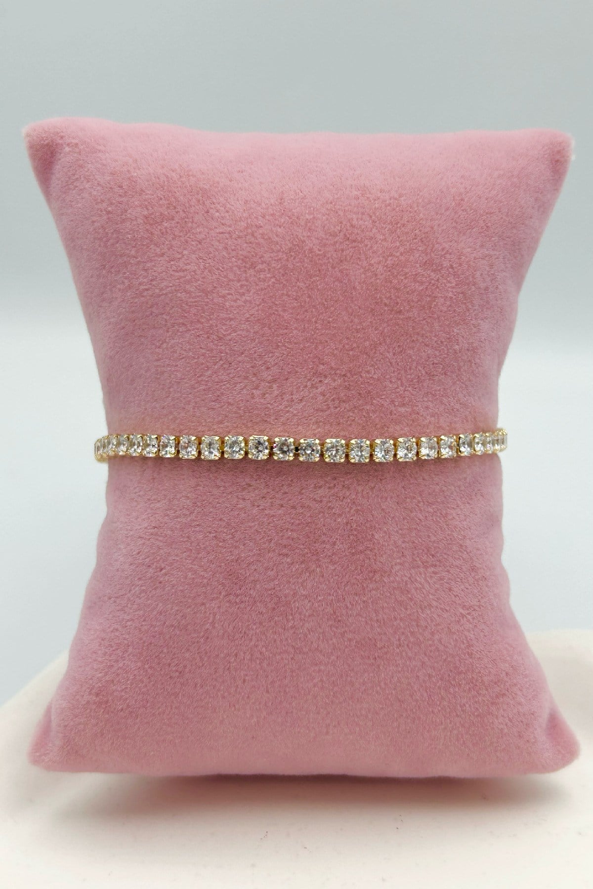 Özel Seri 14K Altın Kaplama Su Yolu Kadın Bileklik-1. Sınıf Kalite/Kararmaz/Paslanmaz-(17 cm+2 cm)