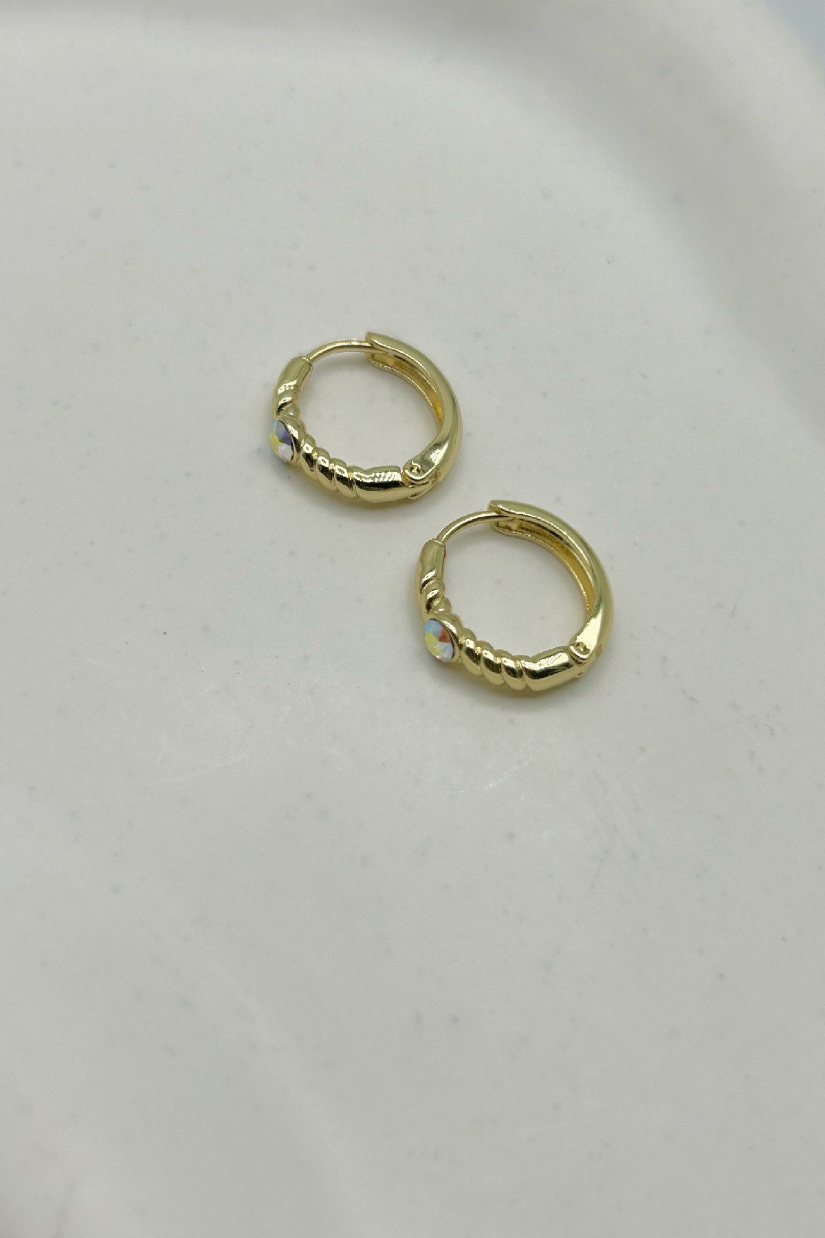 Özel Seri Premium Taşlı Kadın Küpe - 14K Altın Kaplama (Birinci Sınıf Kalite/Kararmaz/Paslanmaz)