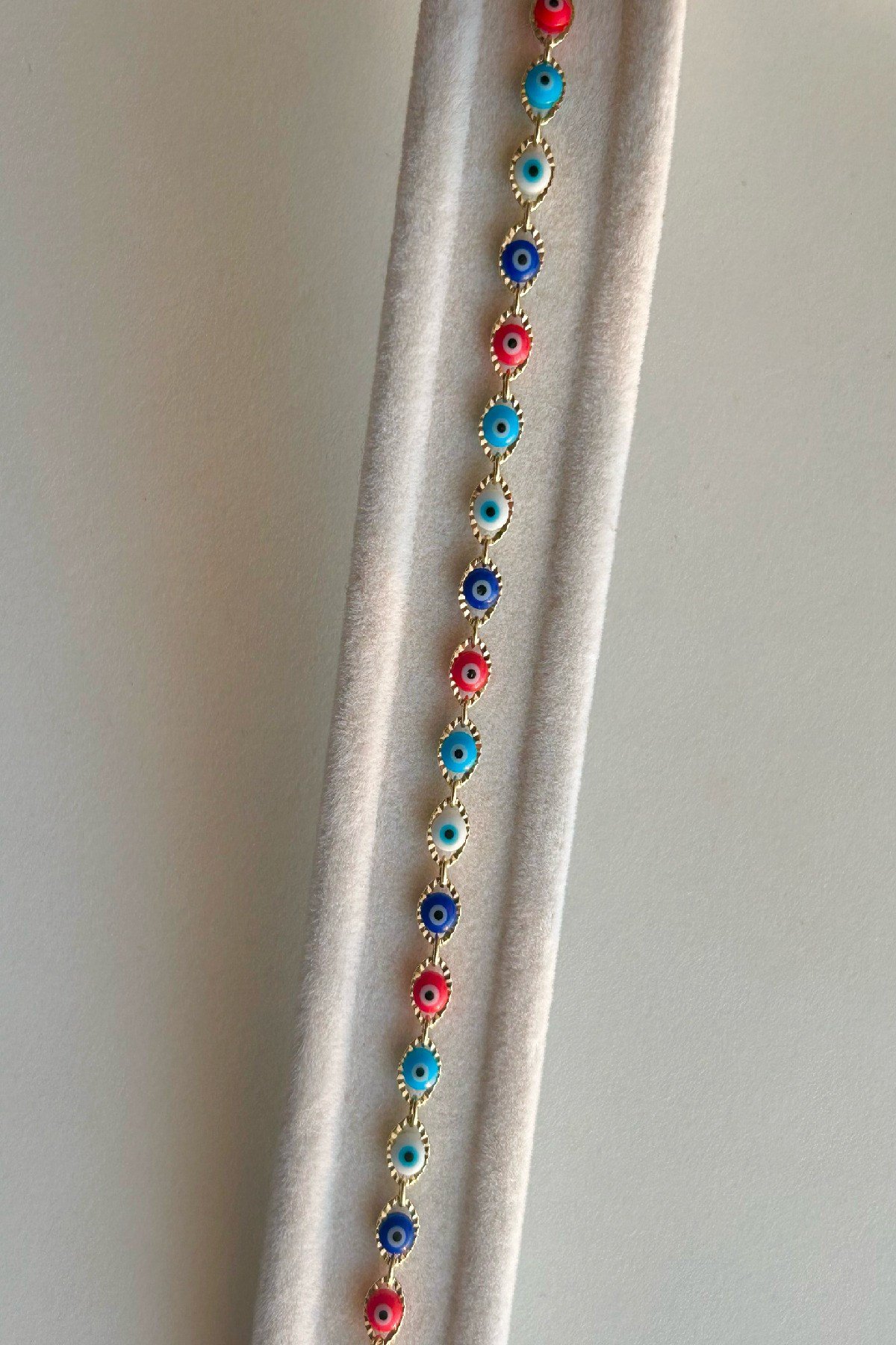 Renkli Nazar Boncuklu Xuping Kadın Bileklik - Ayarlanabilir (16 cm+4 cm)