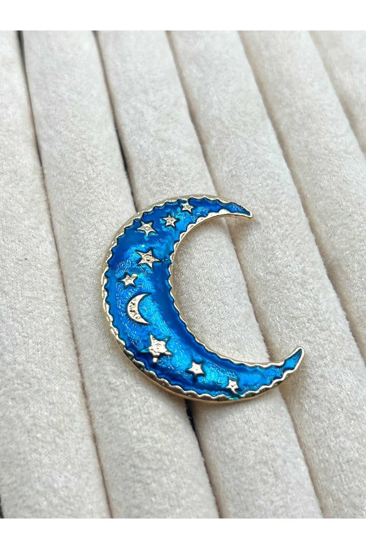 Taşlı Lale Buketi Kadın Broş (5 cm) - Çanta, Şapka, Ceket, Eşarp ve Yaka'da Kullanılabilir