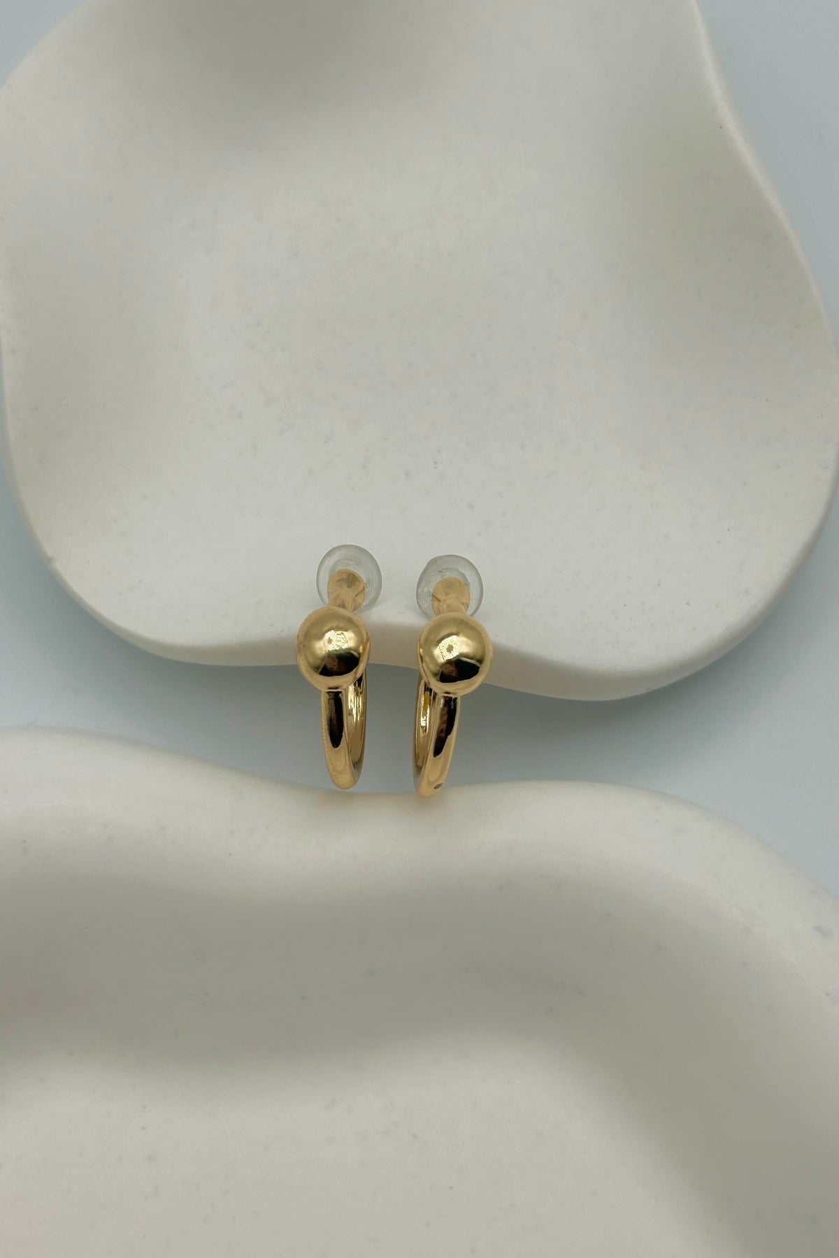 Yuvarlak Detaylı Halka Model Çoklu Set Kadın Küpe - Gold ve Gümüş Renk