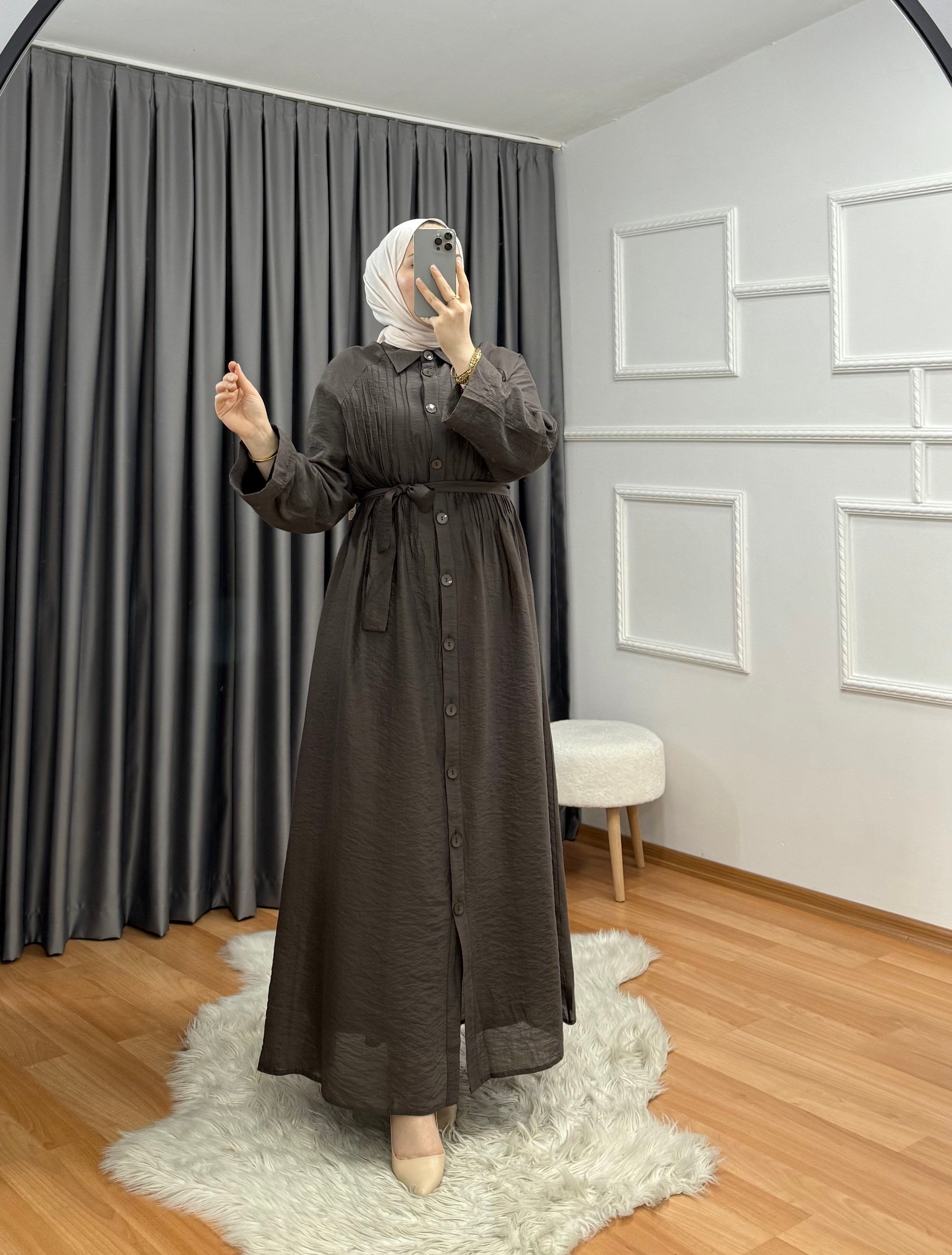 Fulya Elbise Kahve 0022 
