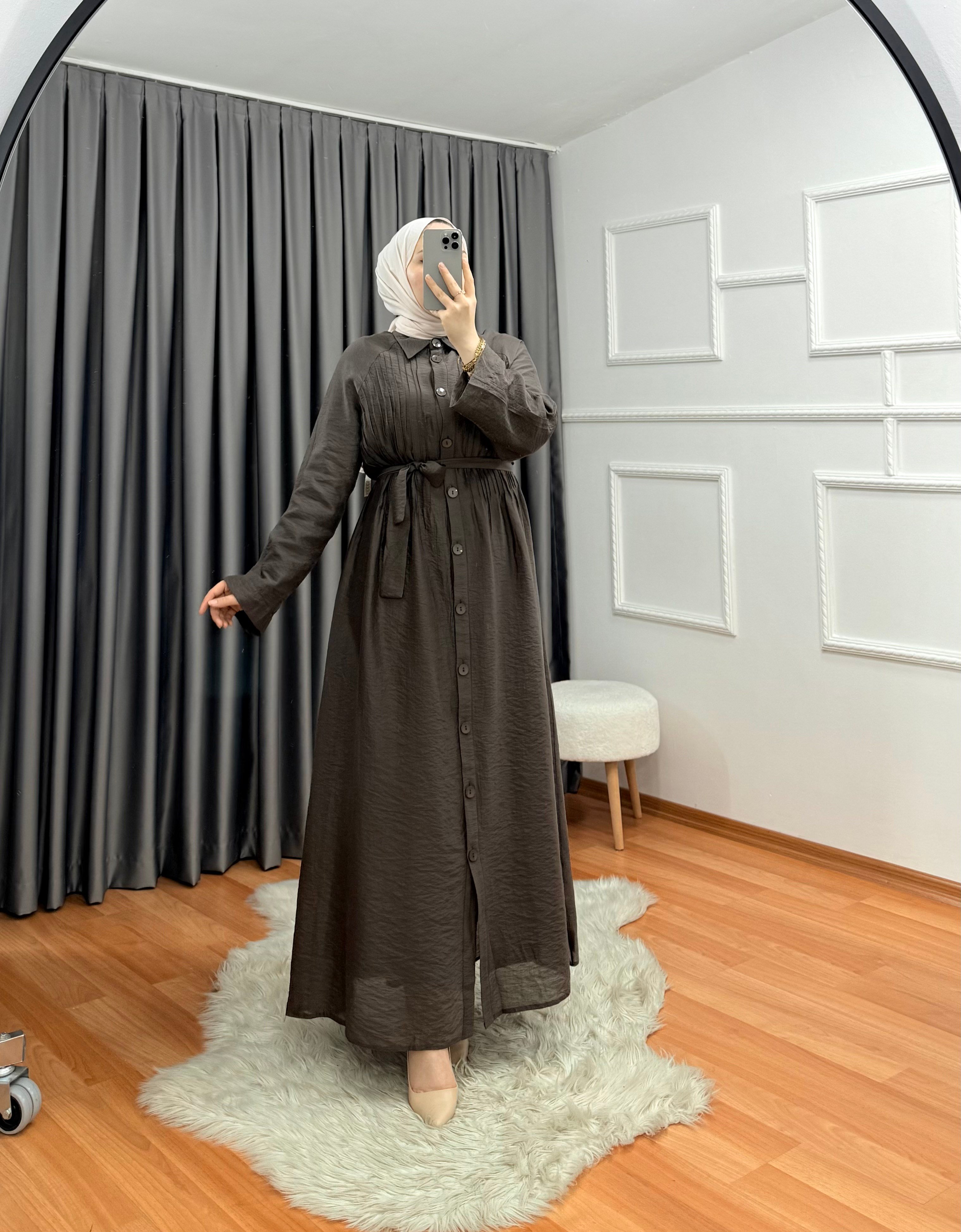 Fulya Elbise Kahve 0022 
