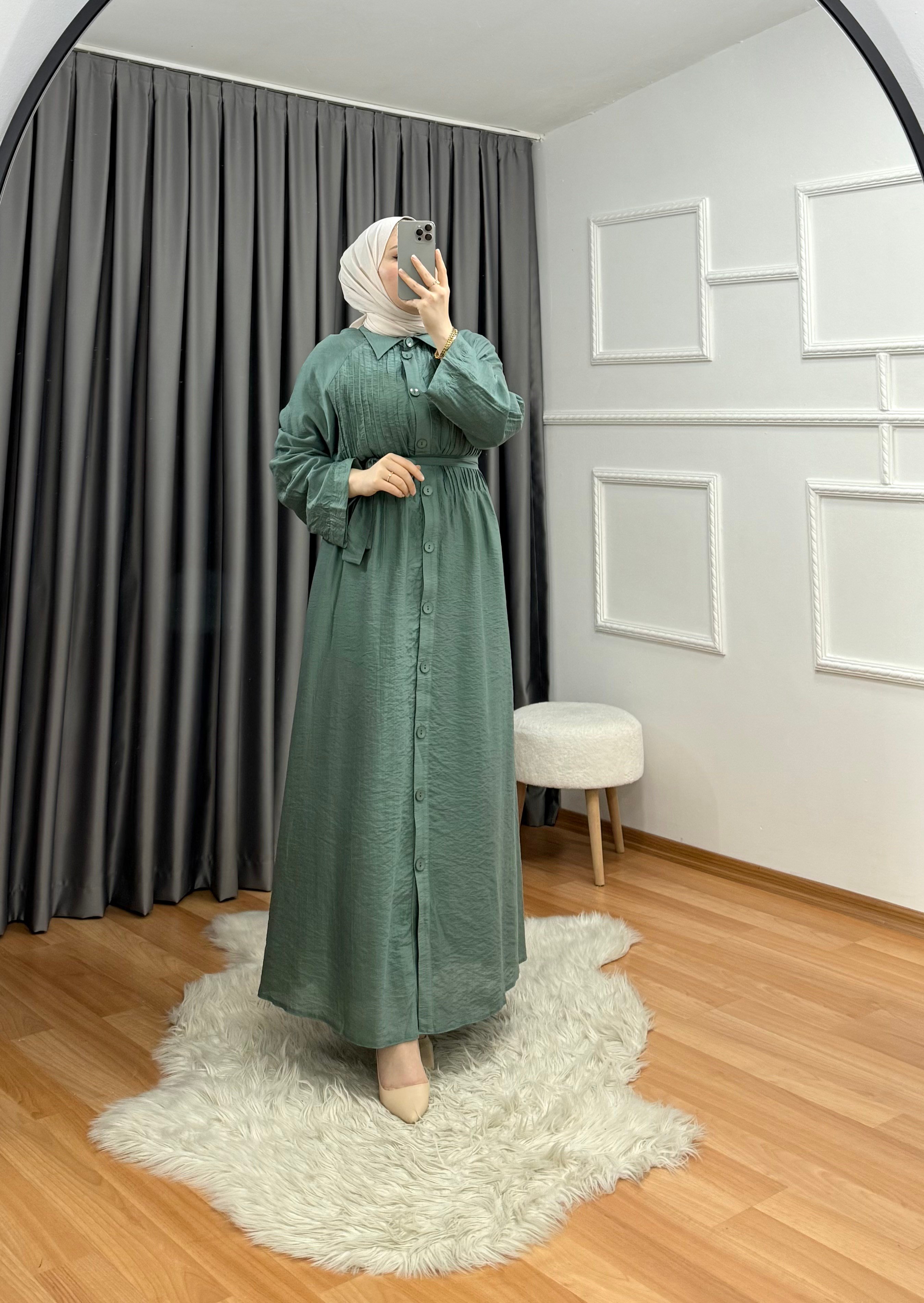 Fulya Elbise Yeşil 0022 