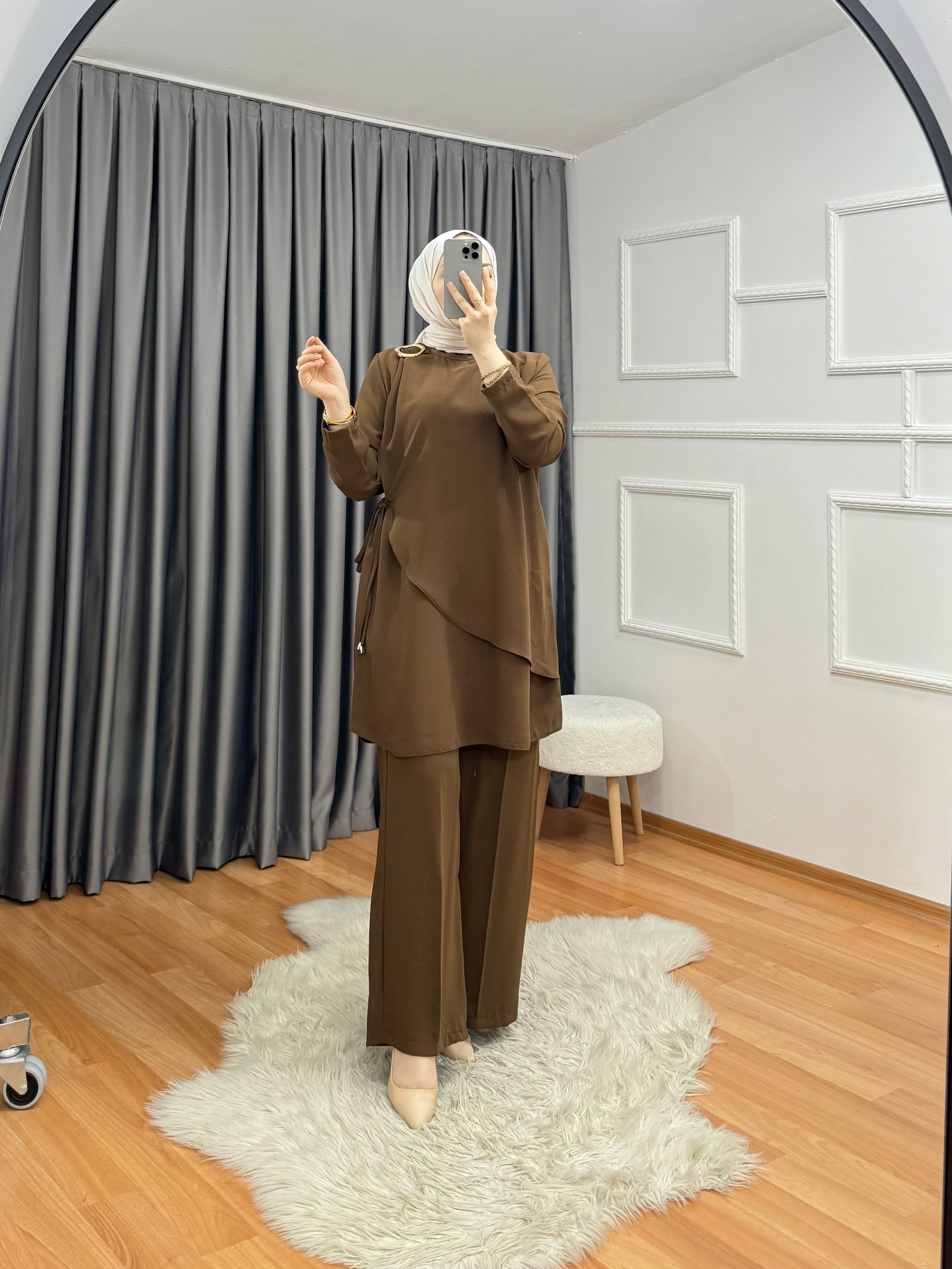 Tina Takım Açık Kahve 1020 