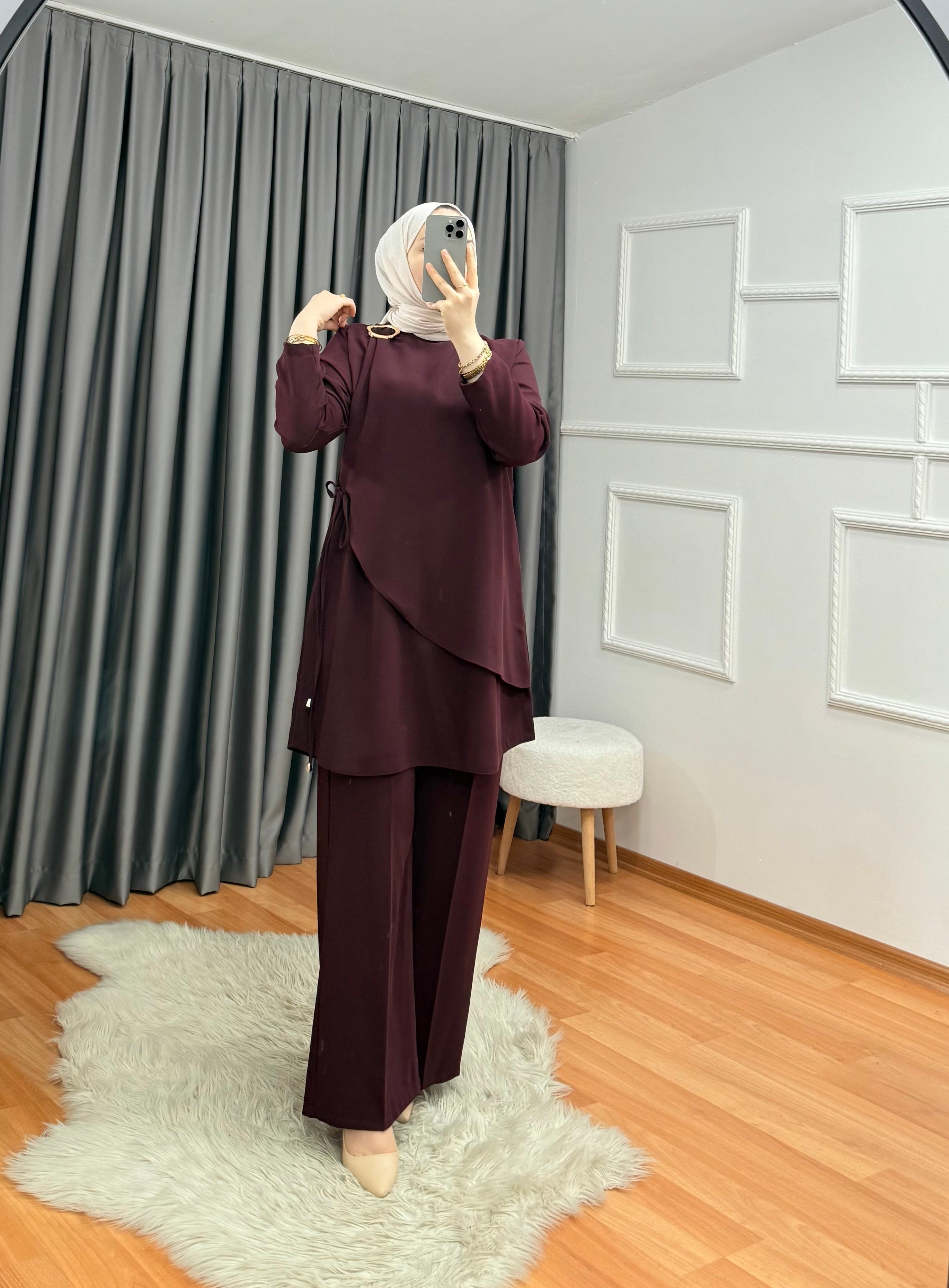 Tina Takım Bordo 1020 