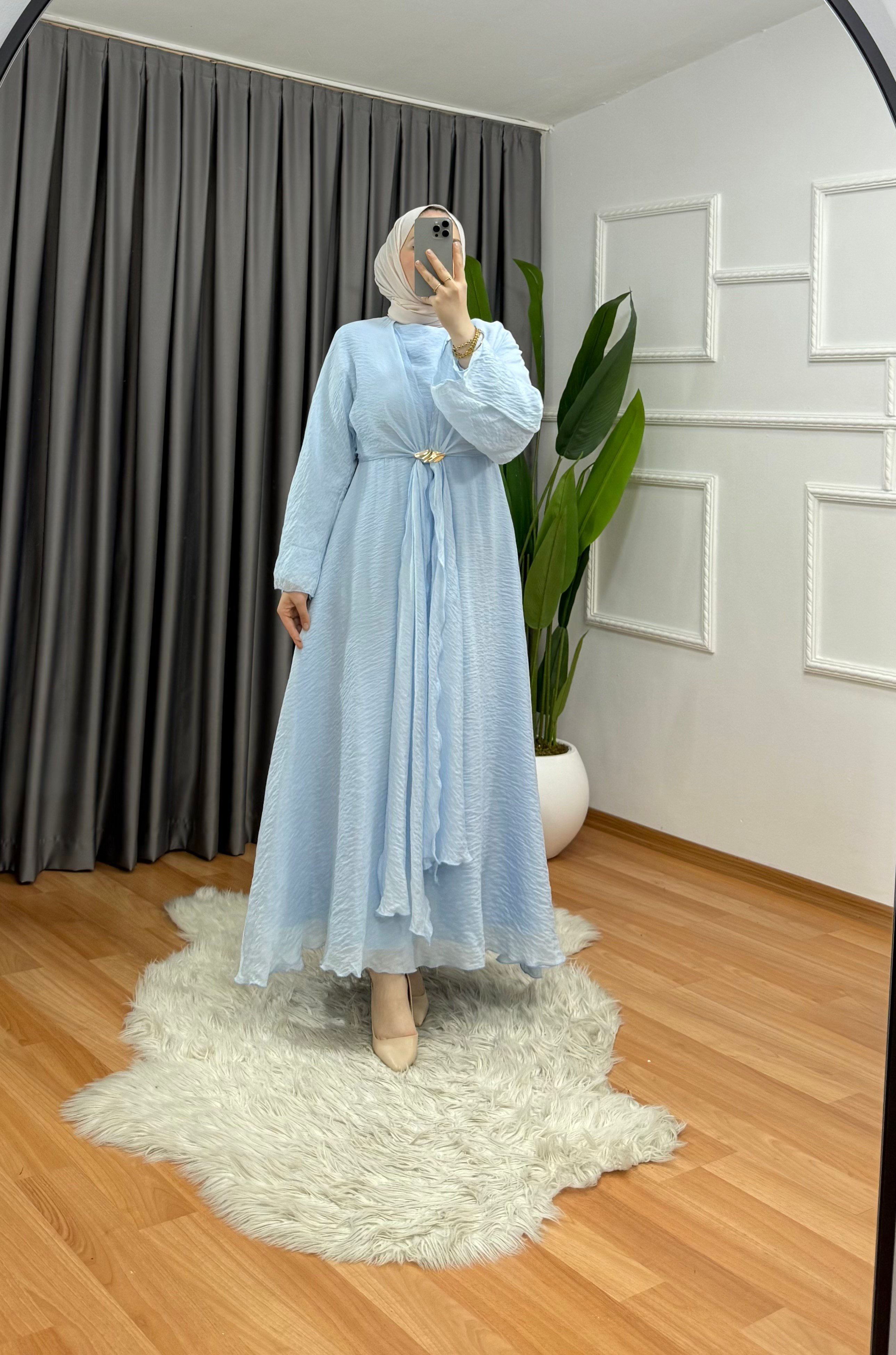 Simge Elbise Mavi 1039 