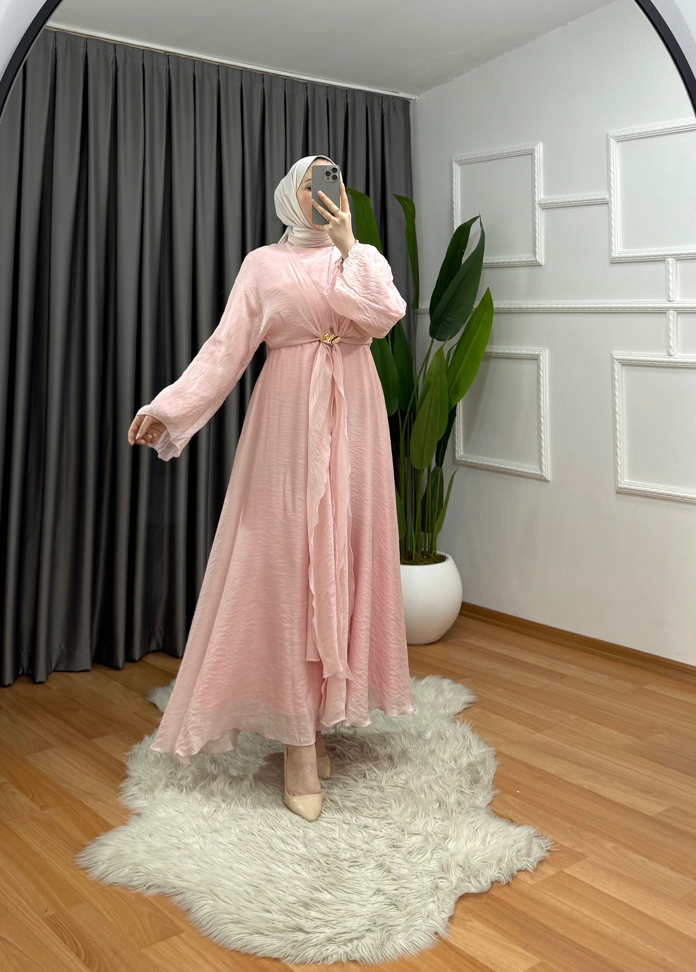 Simge Elbise Pembe 1039 