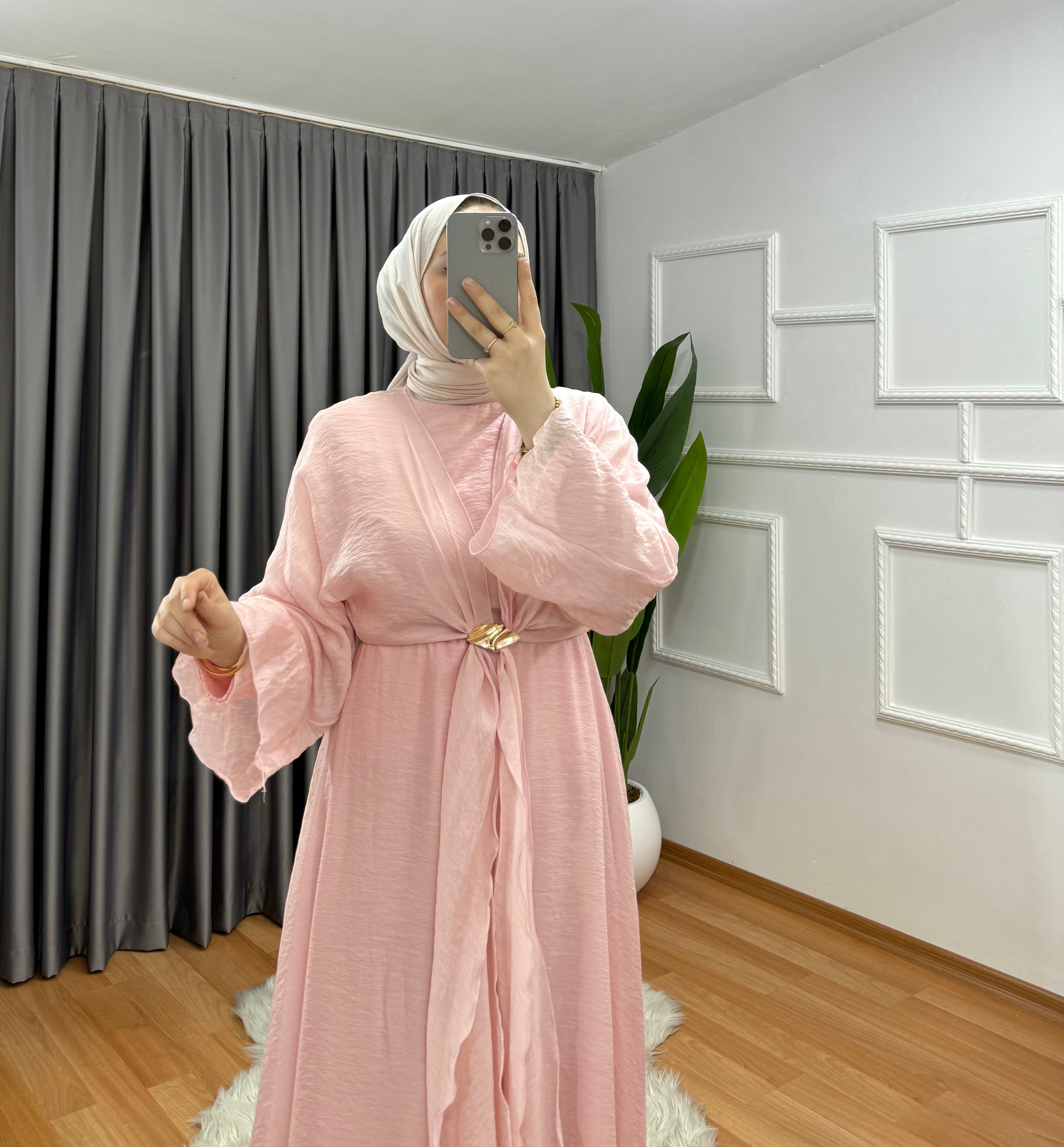 Simge Elbise Pembe 1039 