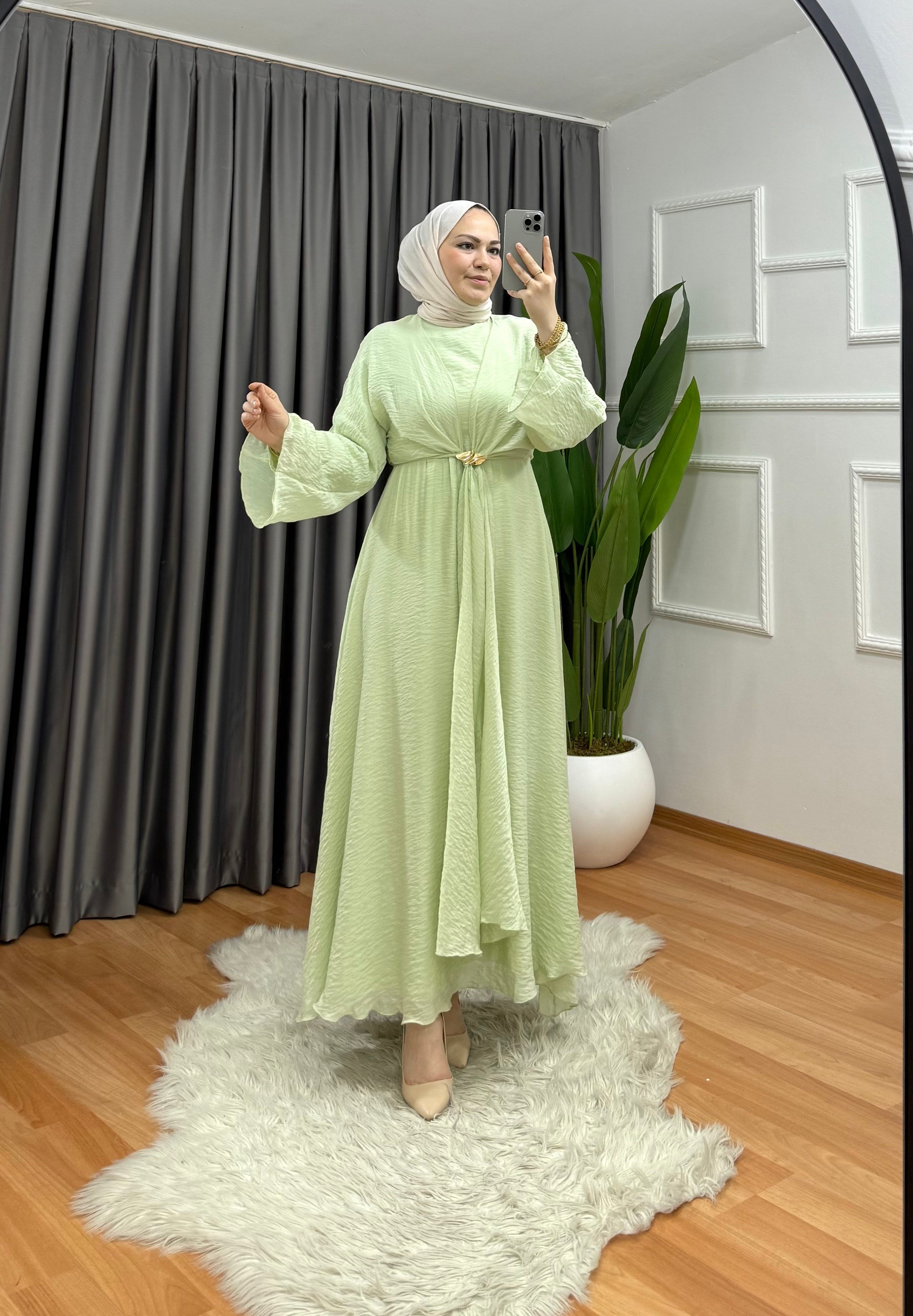 Simge Elbise Yeşil 1039 
