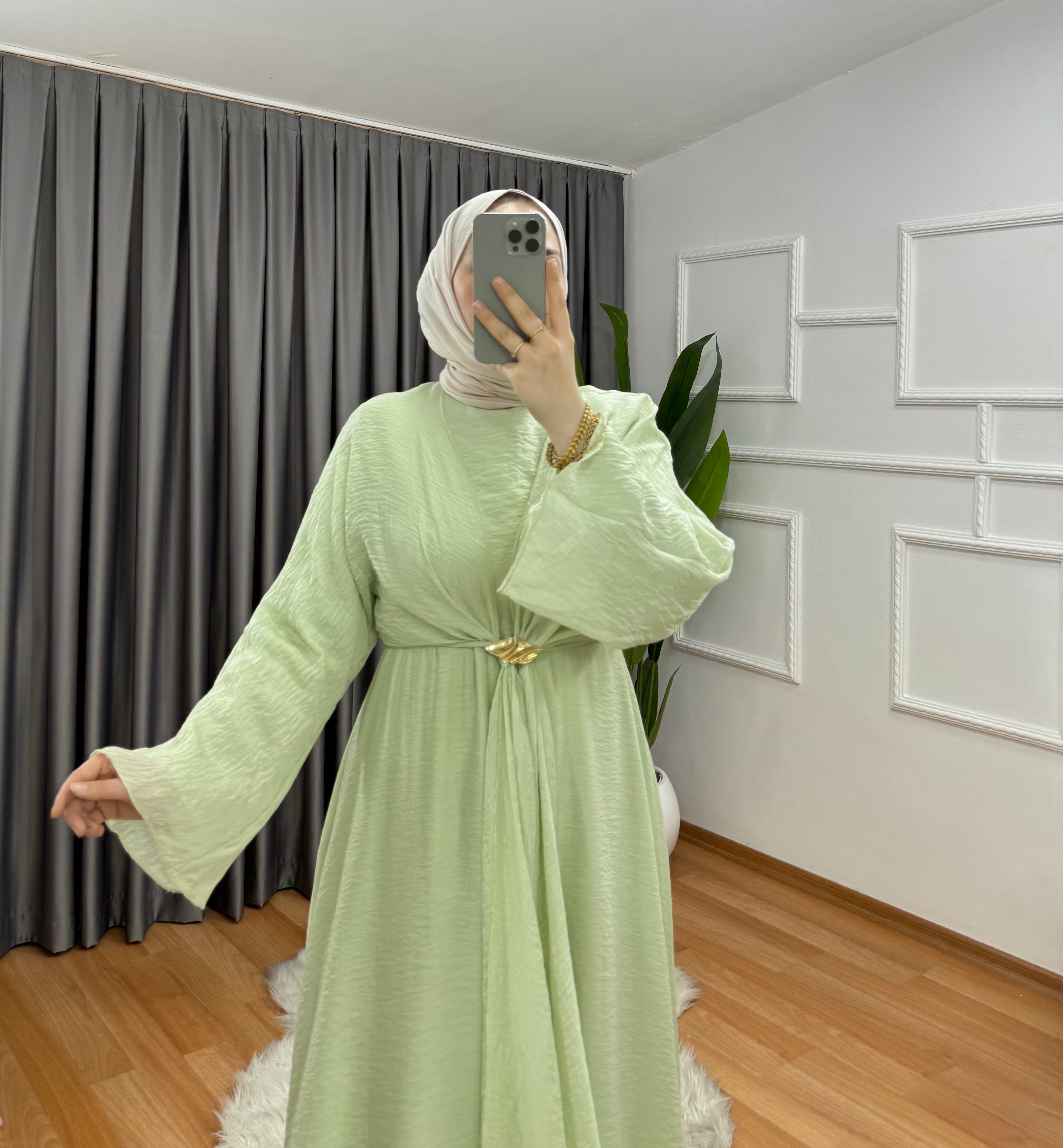 Simge Elbise Yeşil 1039 