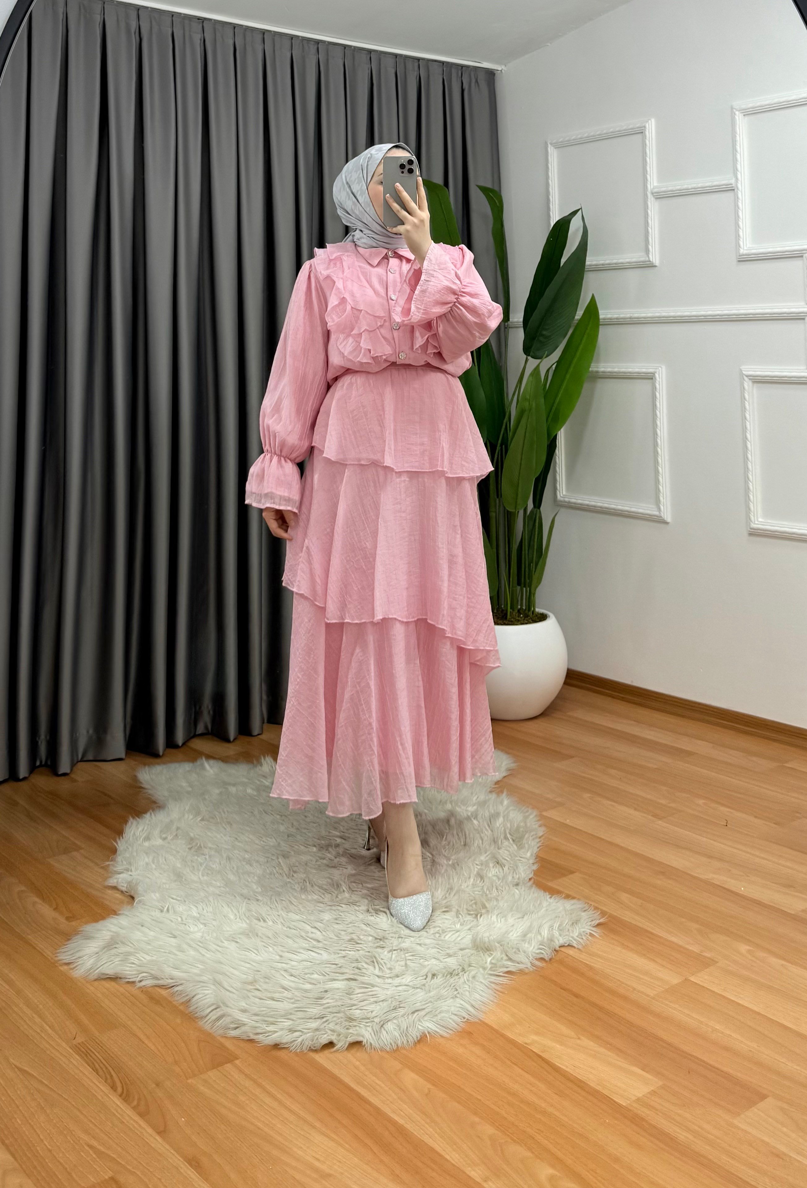 Elçin Takım Pembe 1040 