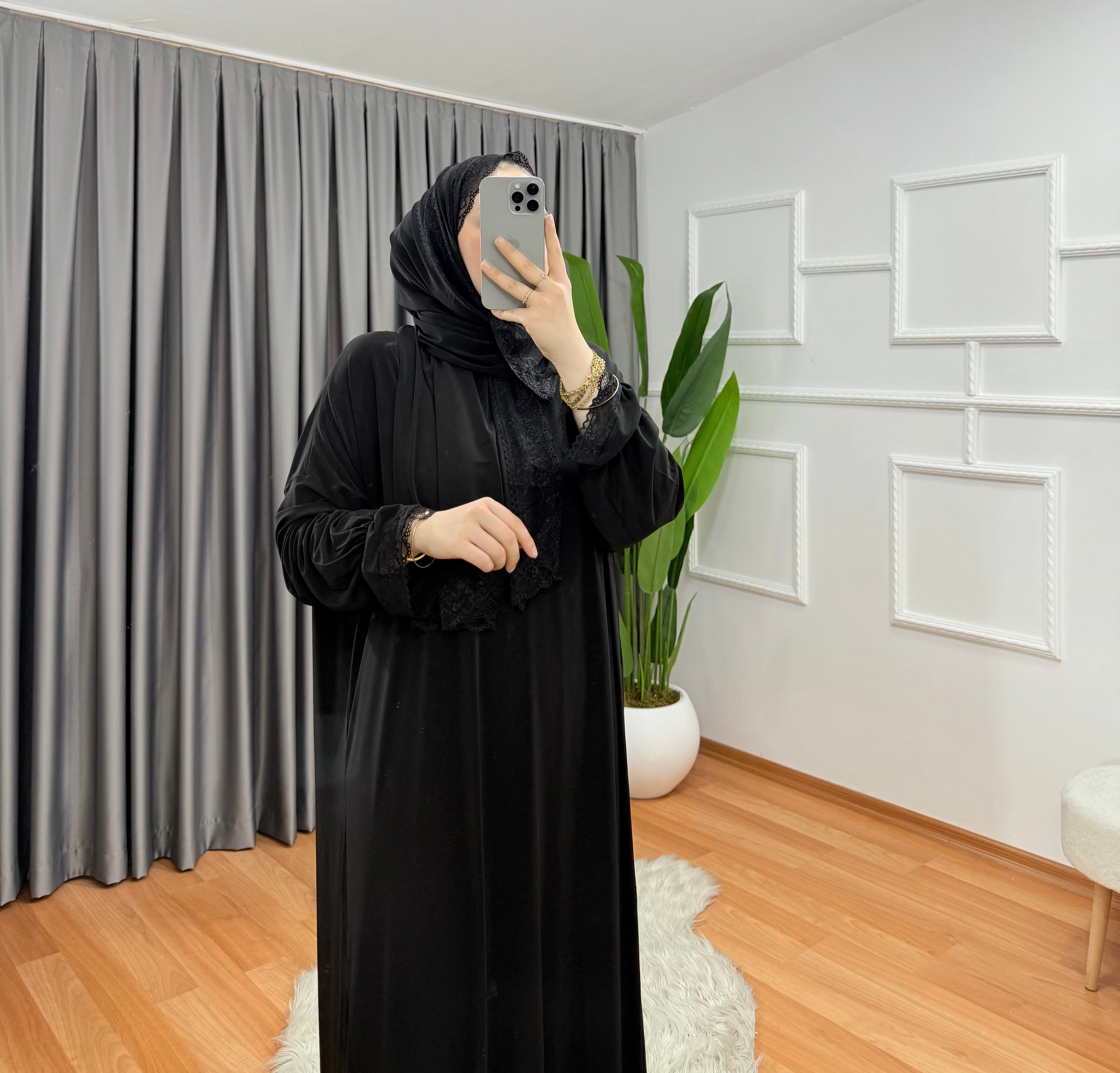 Siyah Namaz Elbise 1043 