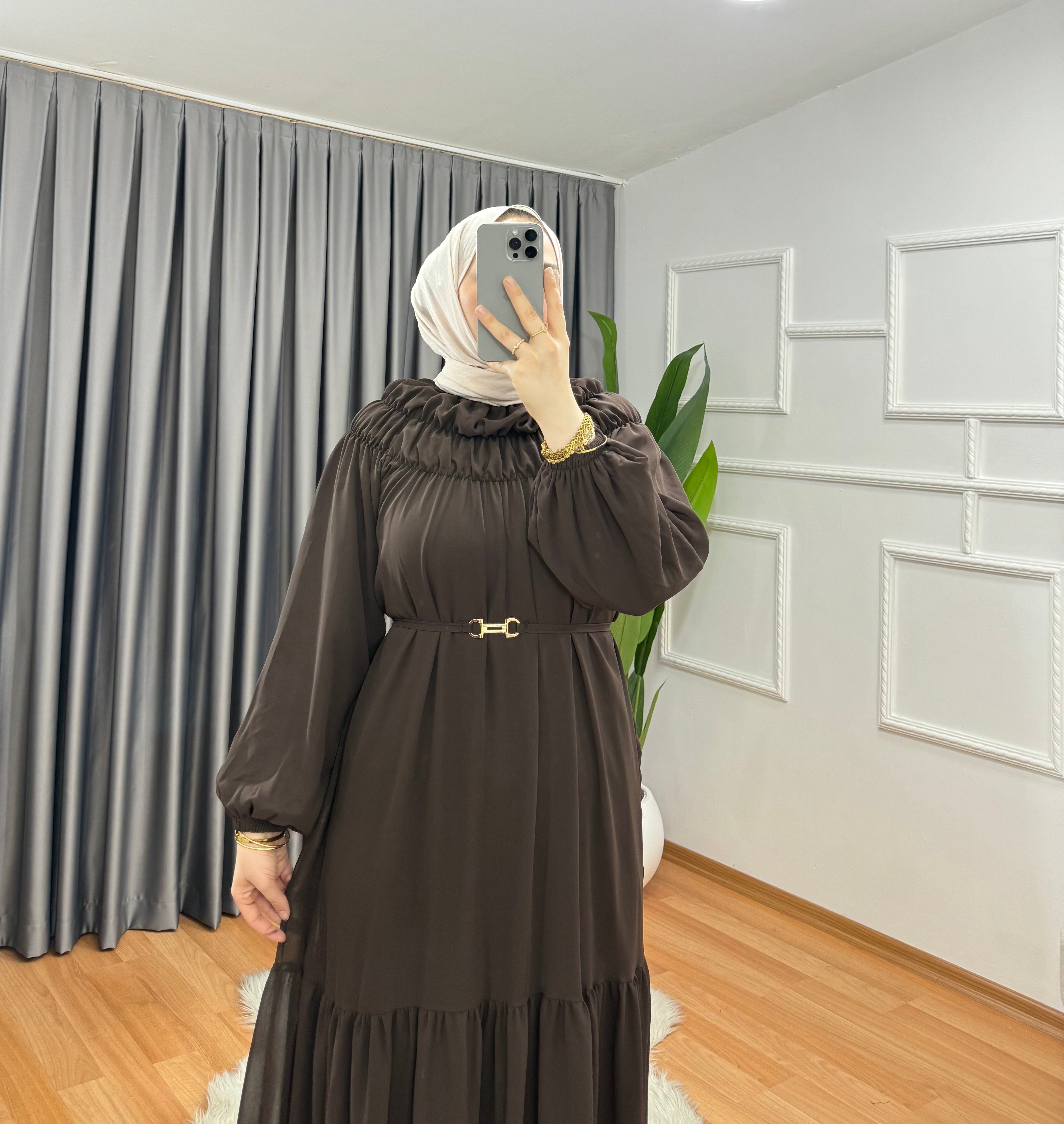 Çelebi Elbise Kahve 1044 
