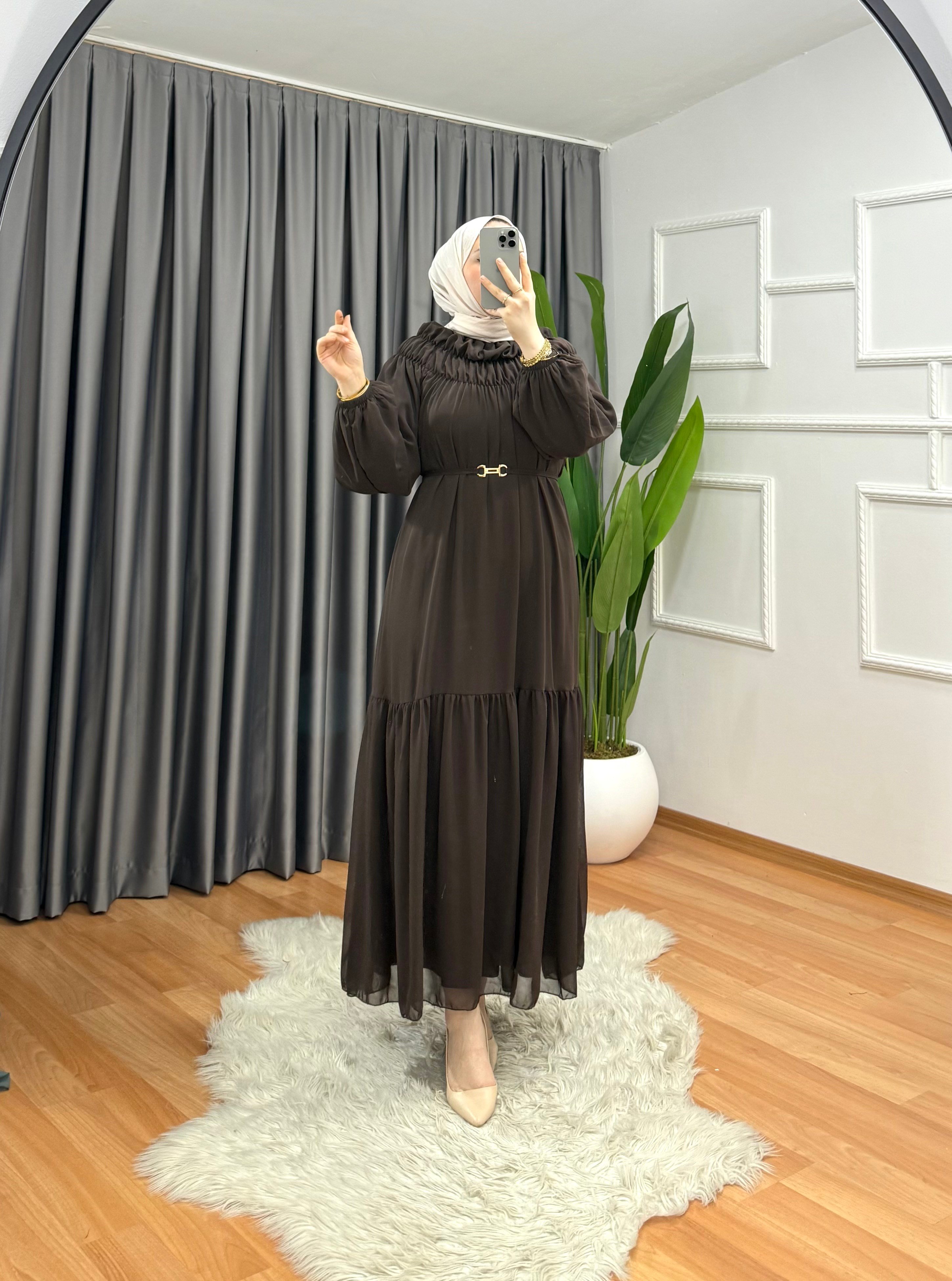 Çelebi Elbise Kahve 1044 