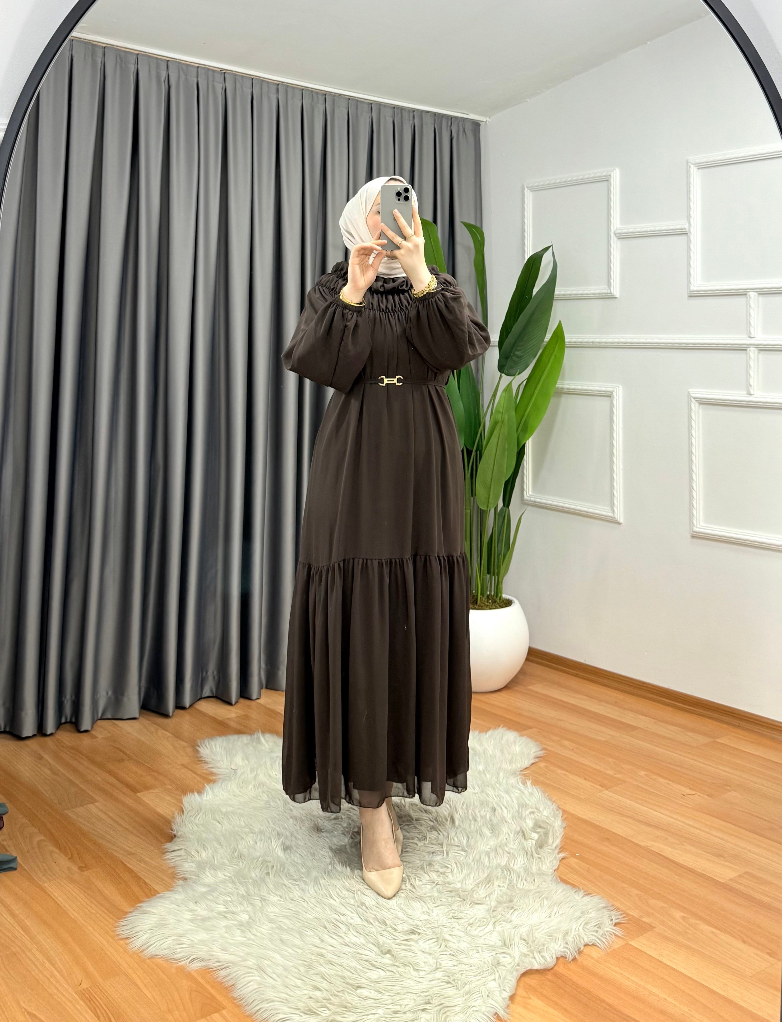 Çelebi Elbise Kahve 1044 