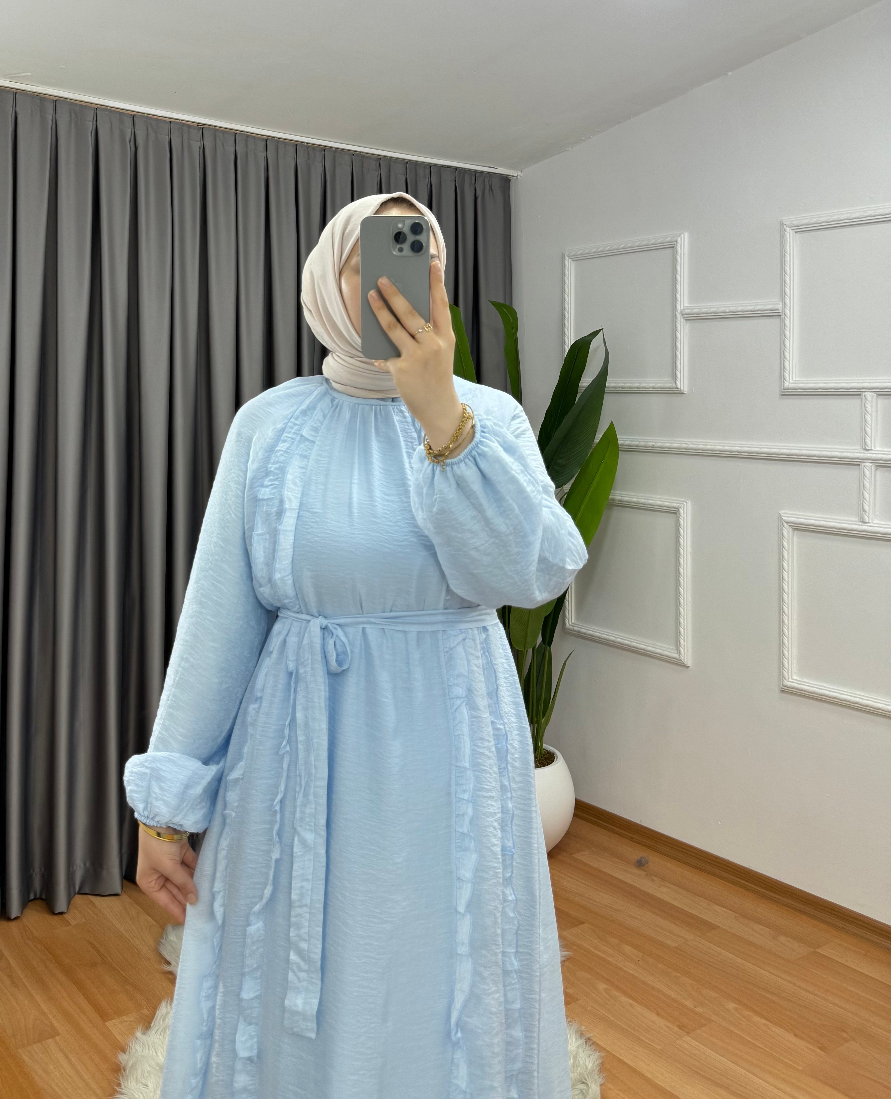 Güneş Elbise Mavi 1048 
