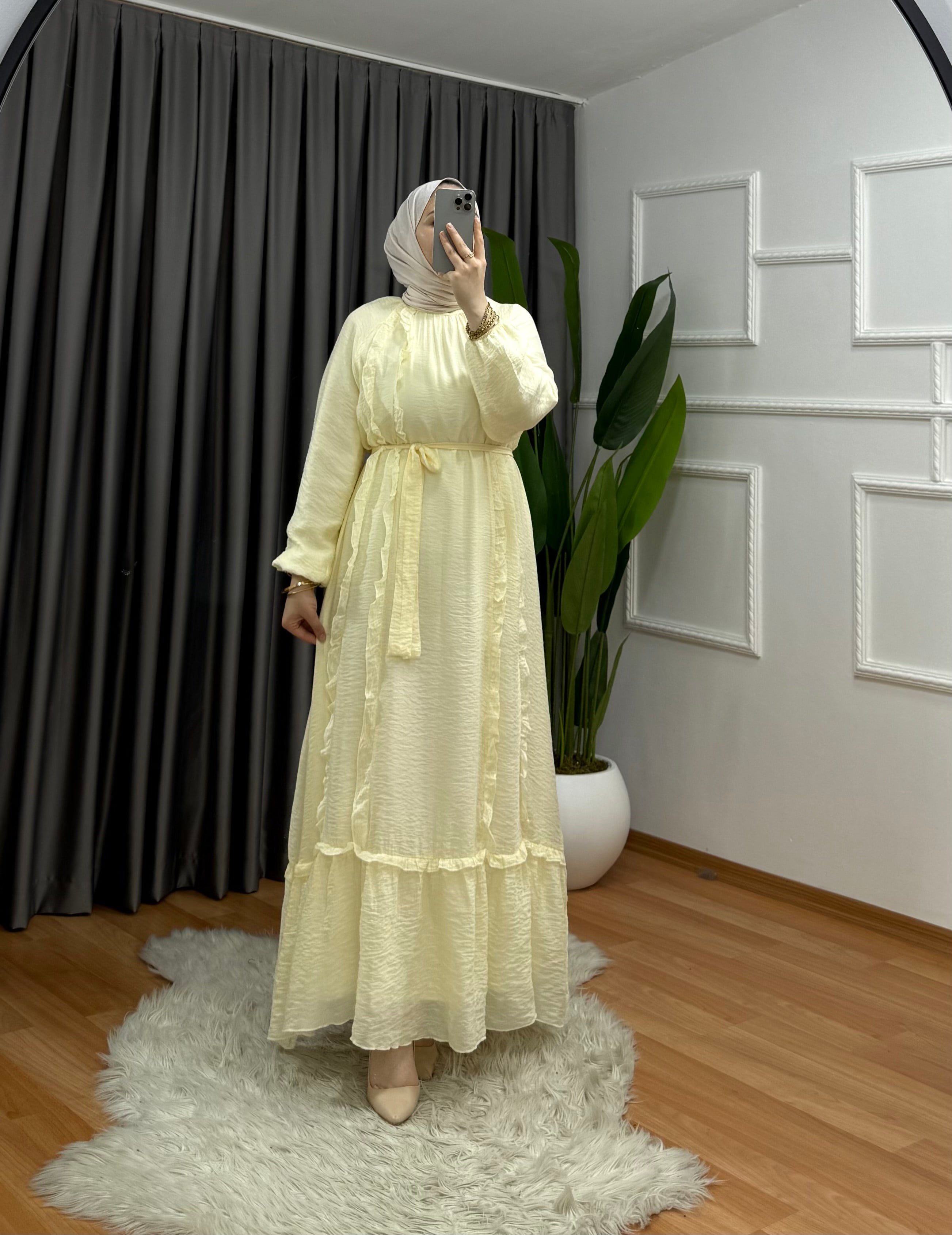 Güneş Elbise Sarı 1048 