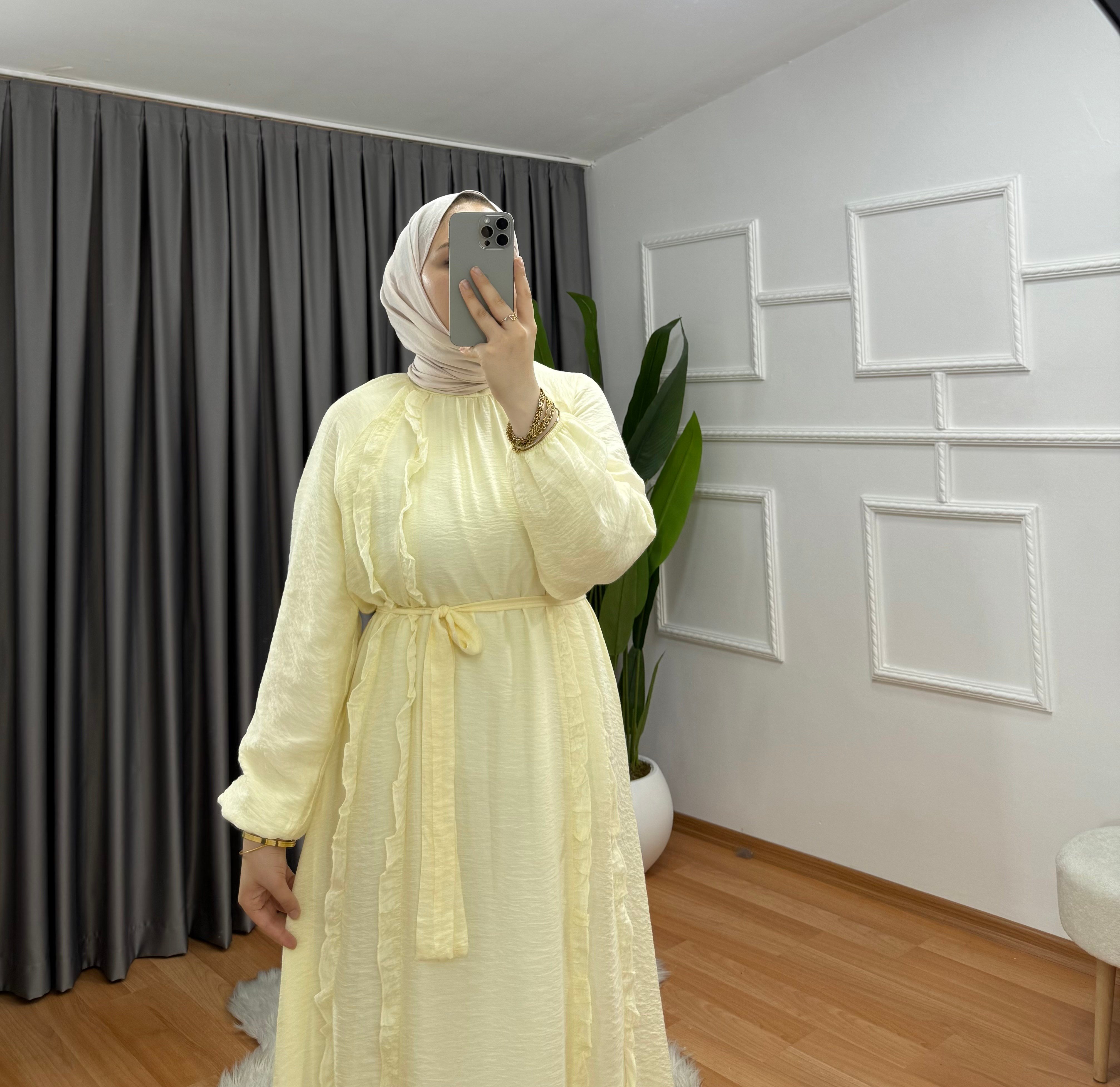 Güneş Elbise Sarı 1048 