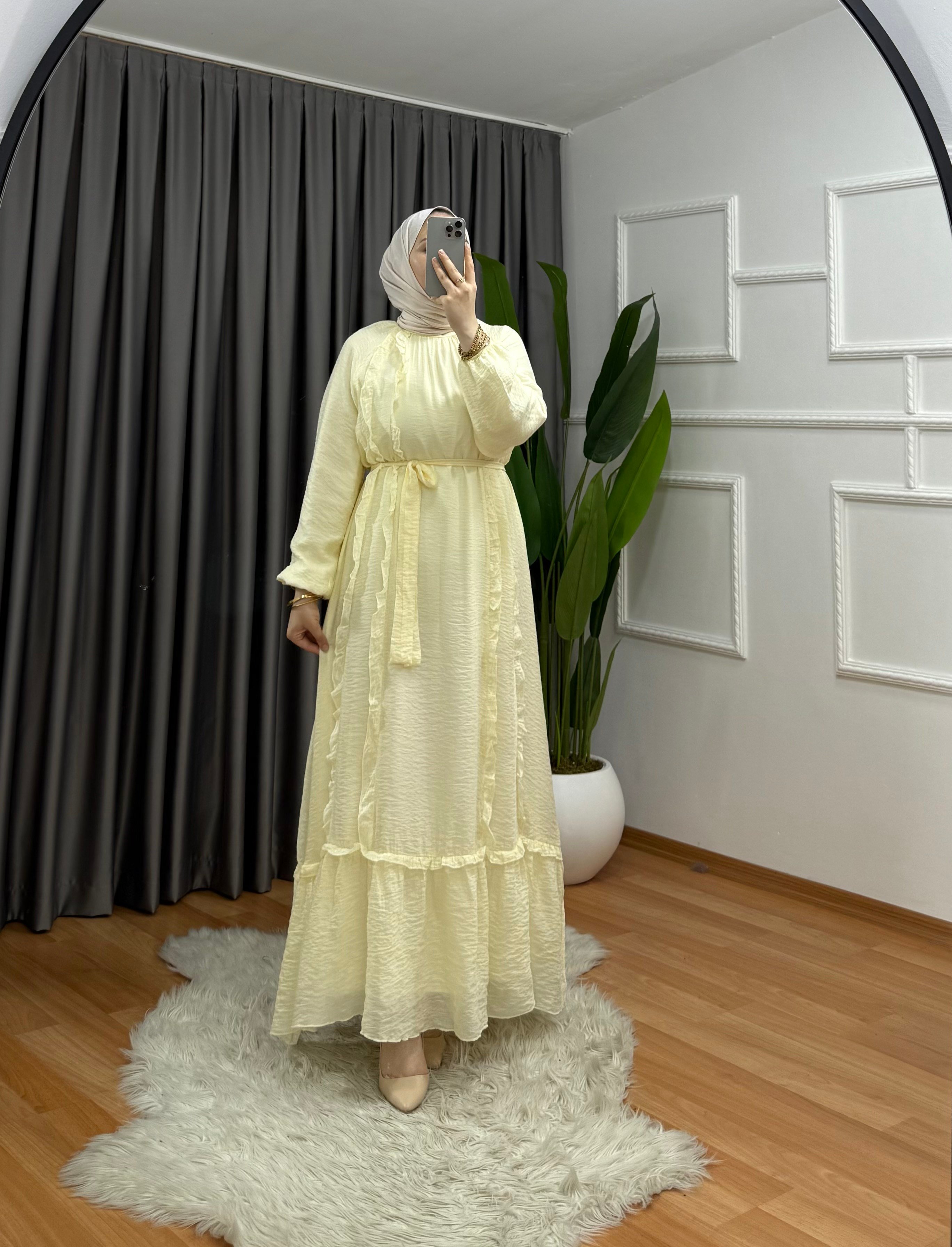Güneş Elbise Sarı 1048 