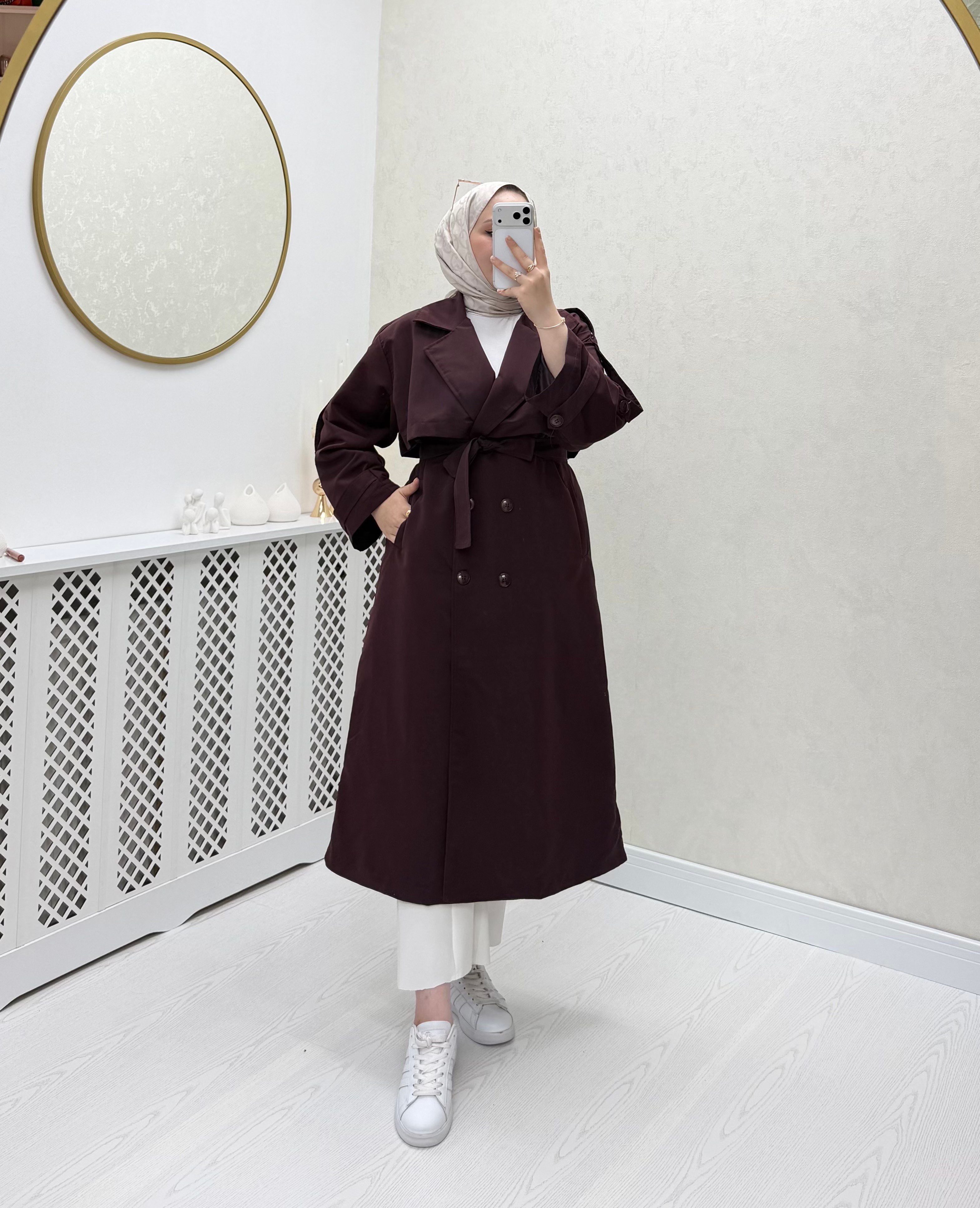 Miama Trençkot Mürdüm 1053 