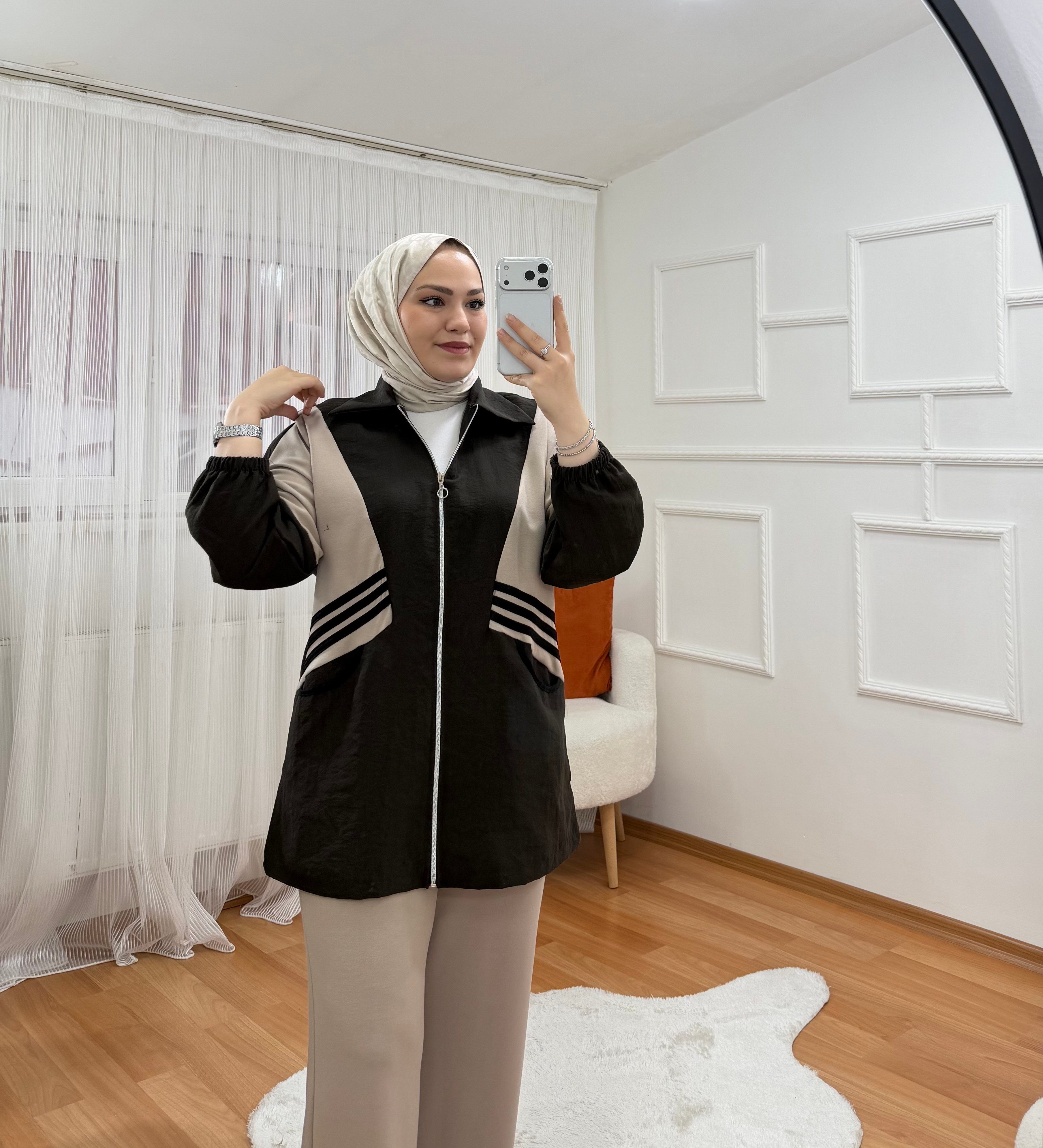 Ayşim Takım Bej Kahve 1063 