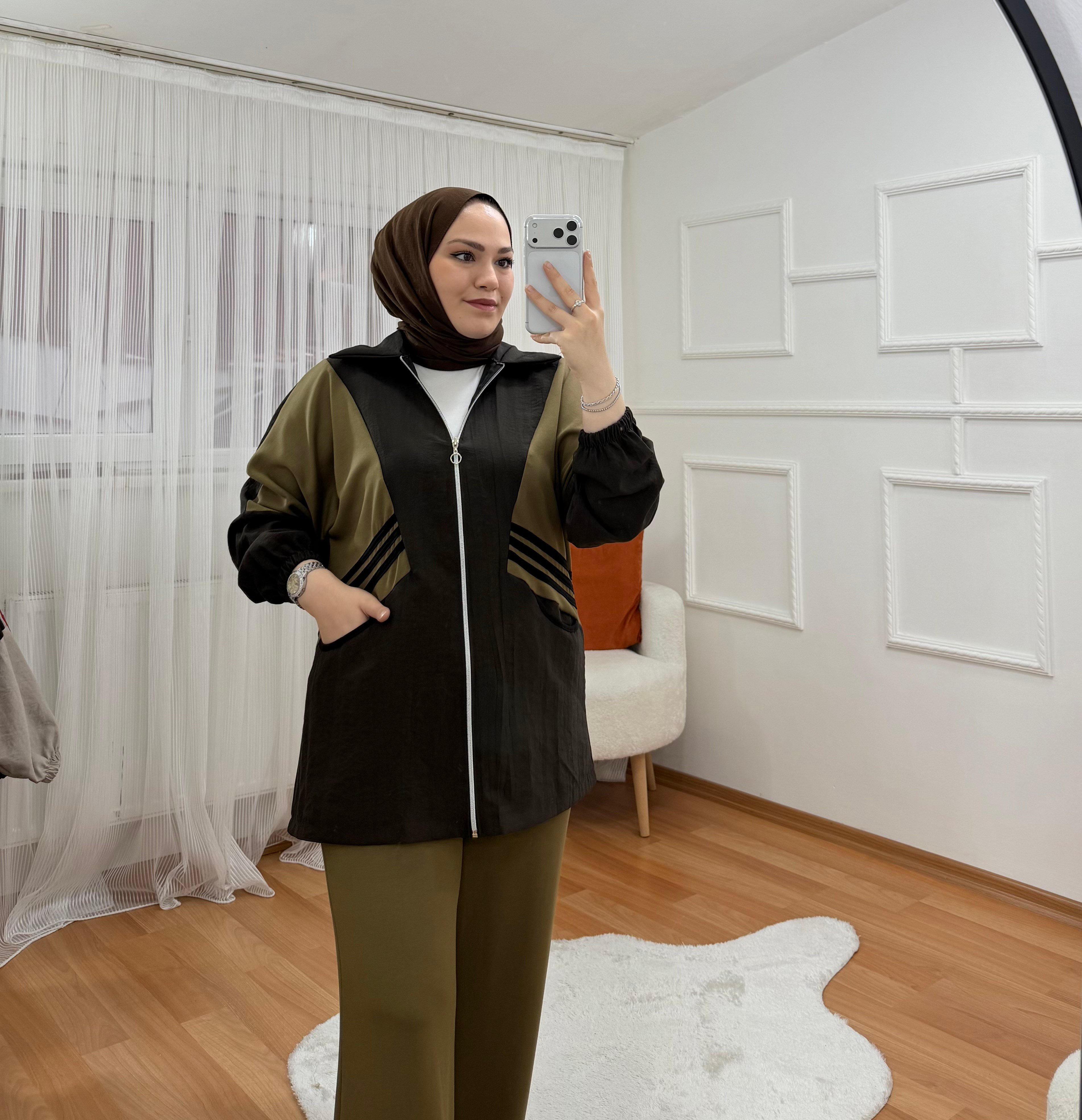 Ayşim Takım Kahve Haki 1063 