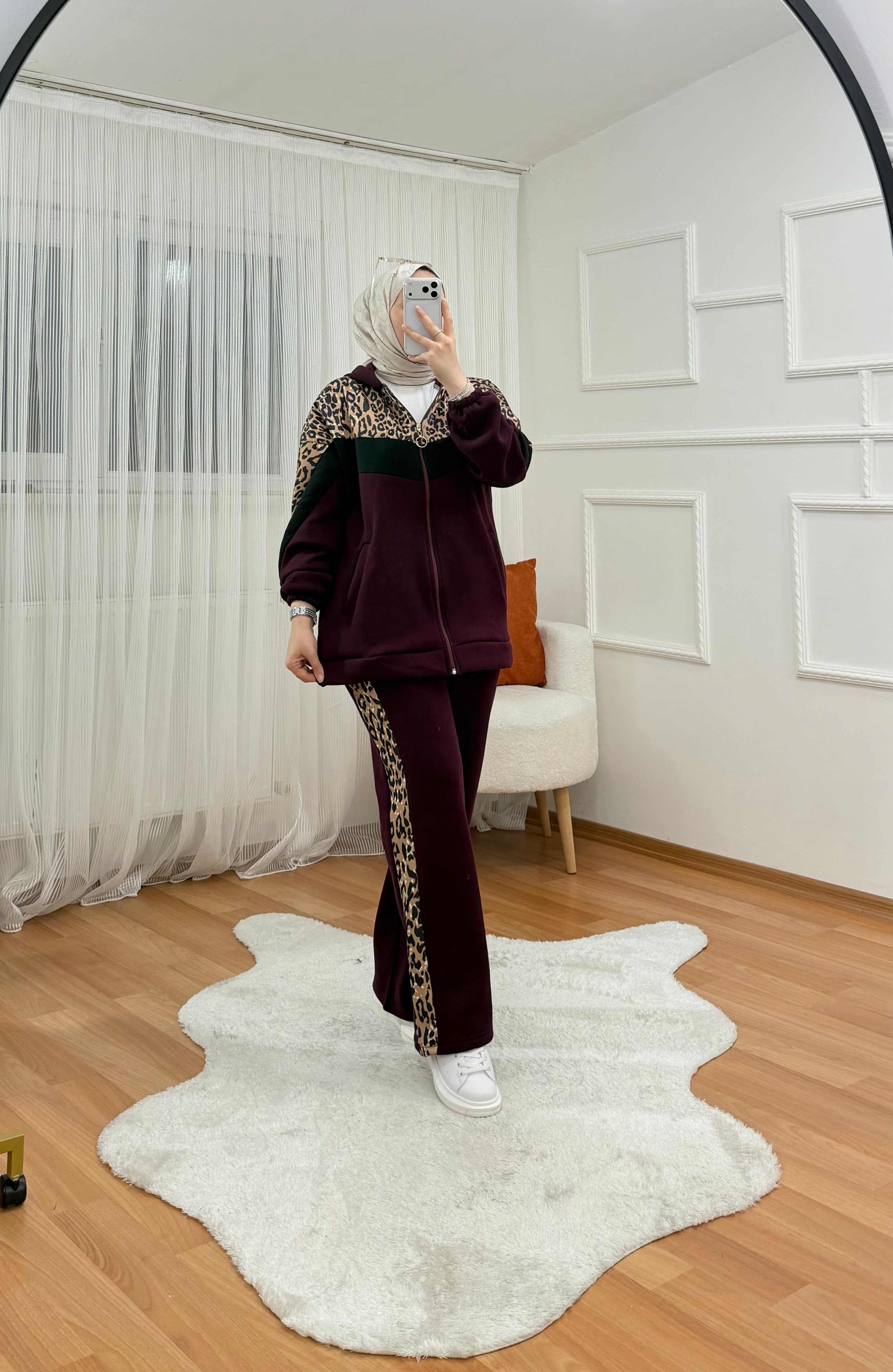 Leopar Takım Bordo 1063 